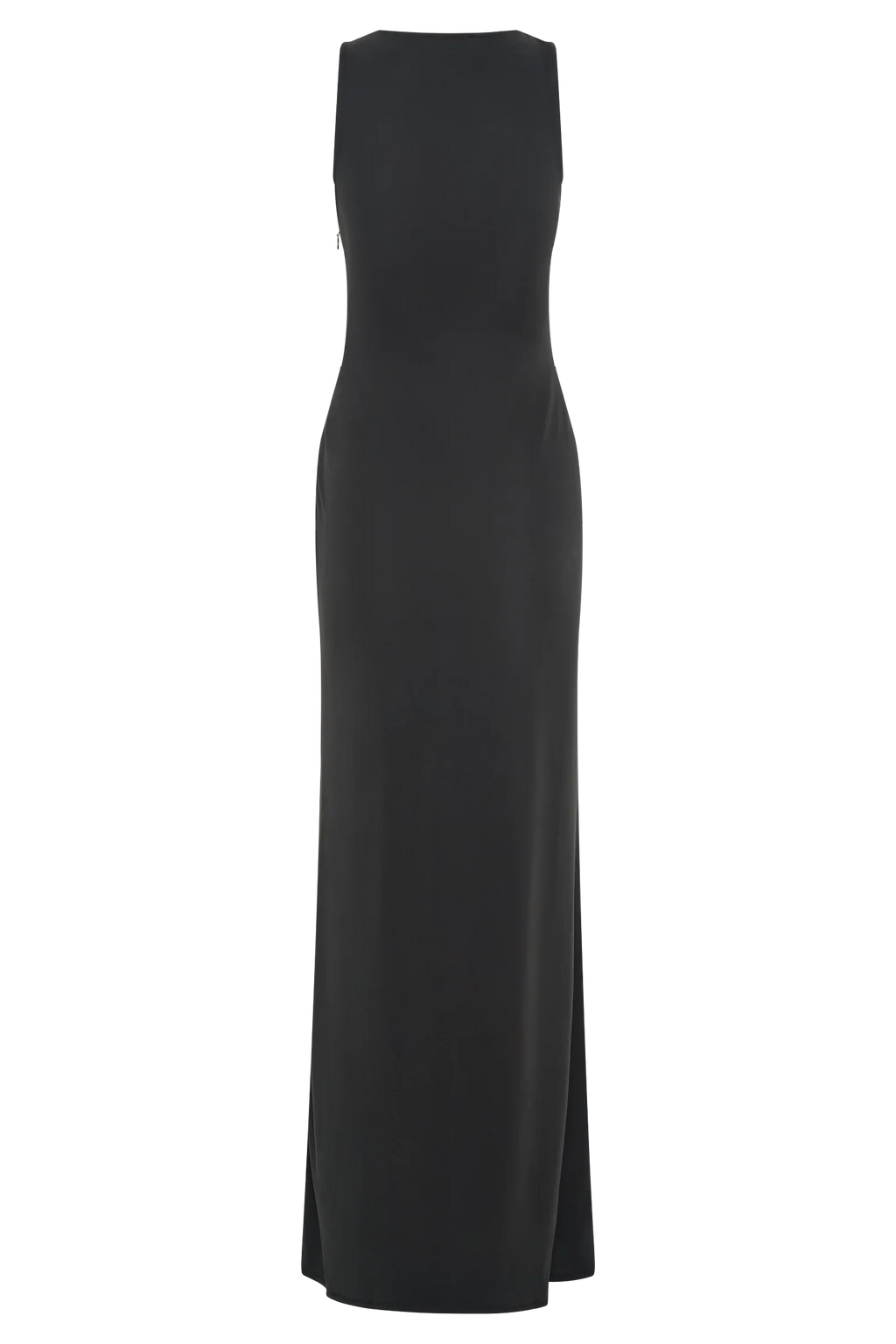 Kassidy Peached Jersey Maxi Dress - Black