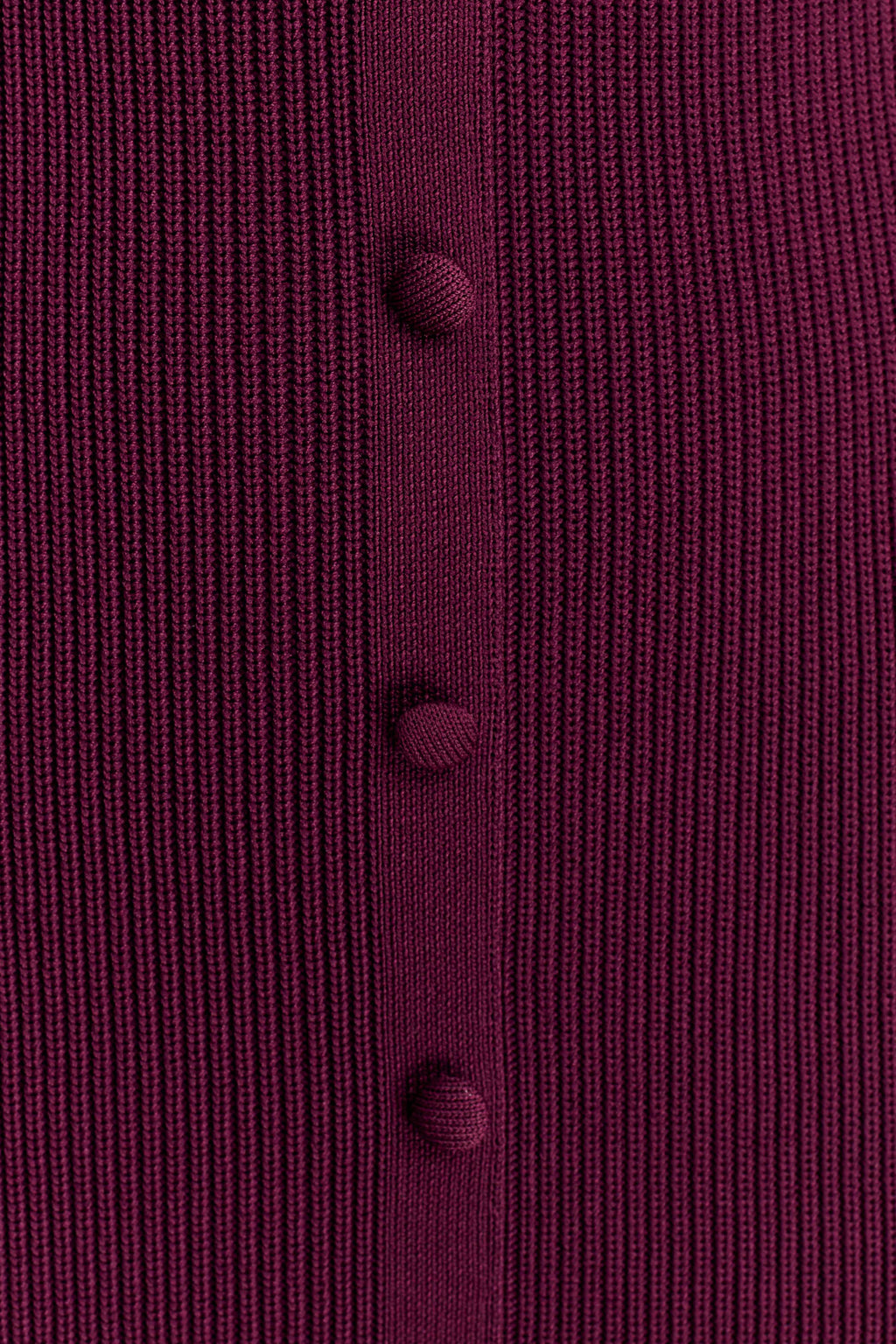 Amirose Ruffle Knit Midi Dress - Plum