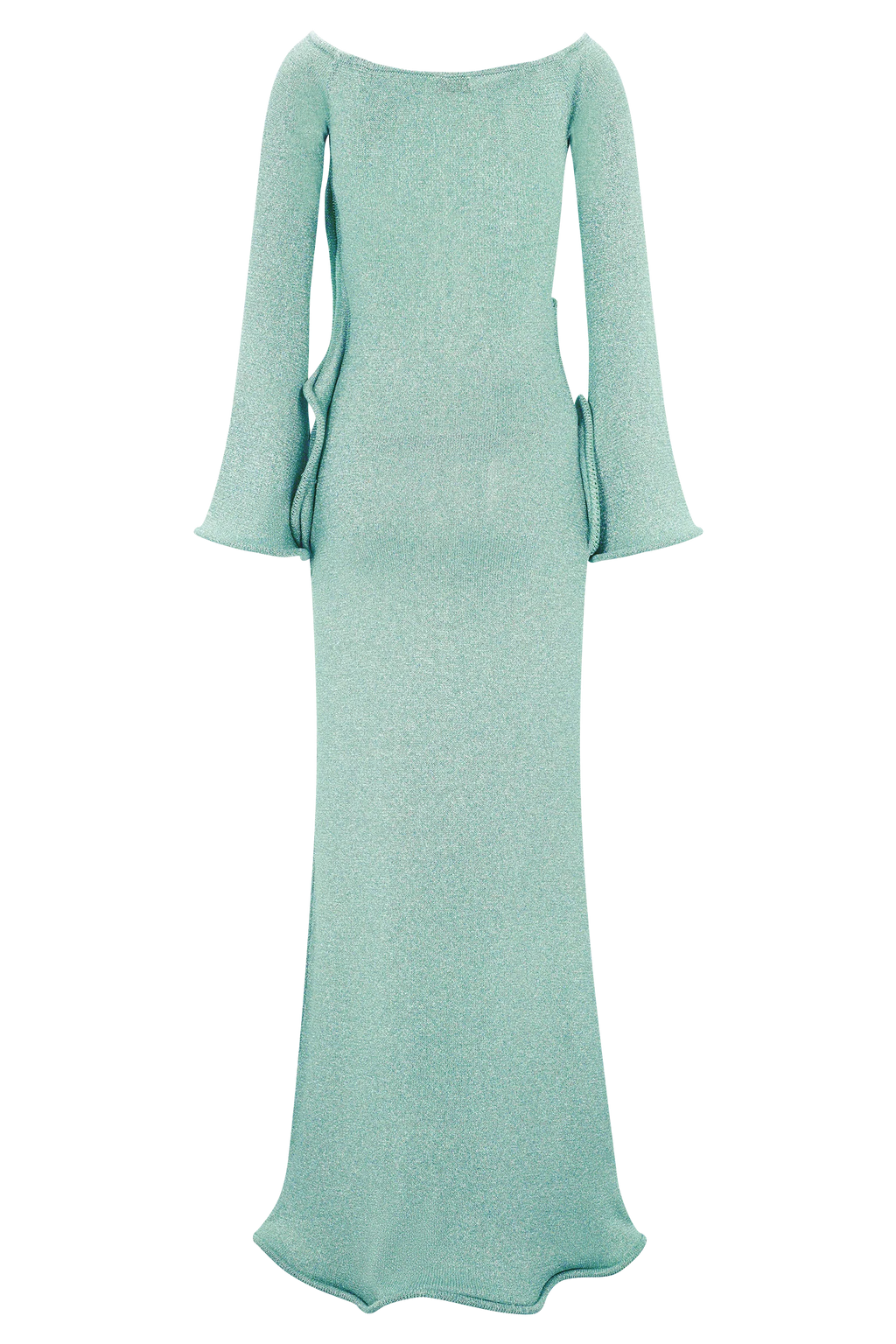 Sandrine Lurex Knit Maxi Dress - Aqua