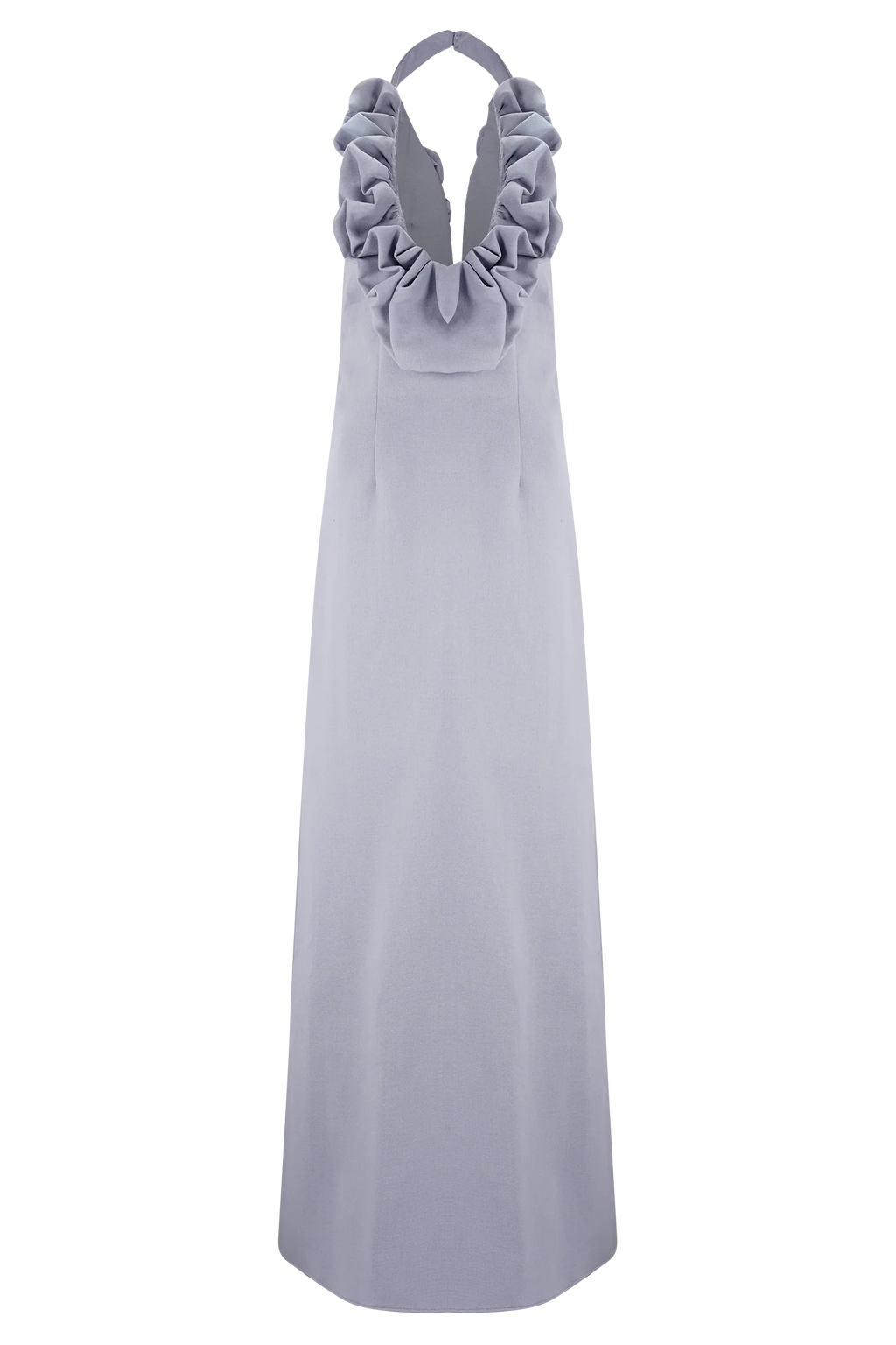 Carolyn Linen Bubble Maxi Dress - Misty Blue