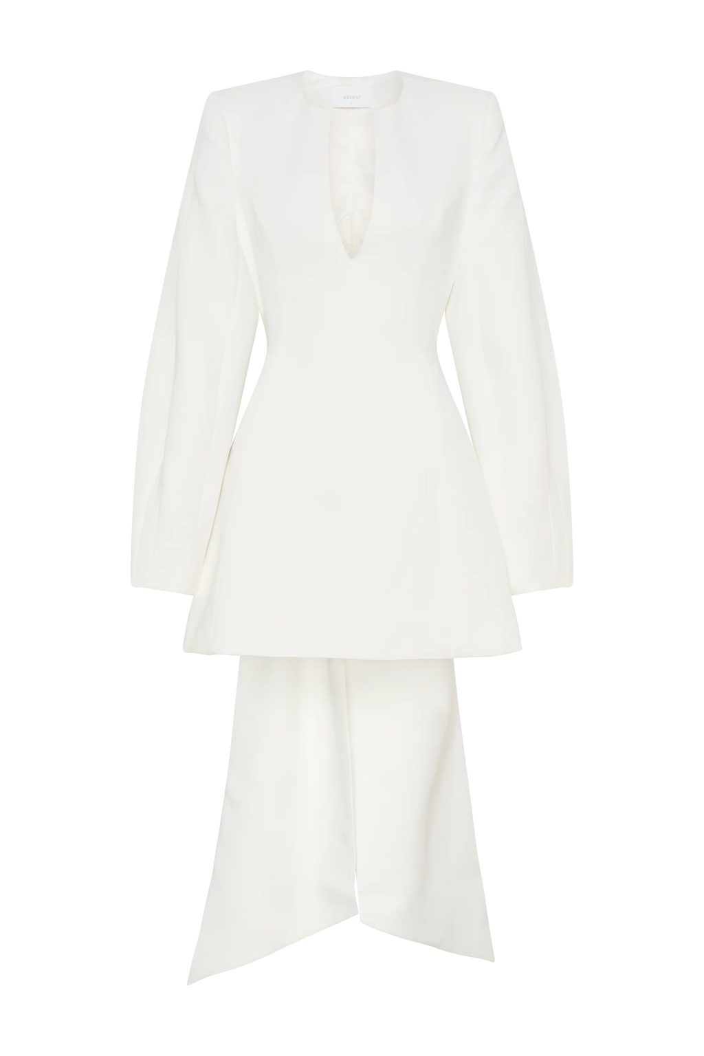 Rosanna Suiting Bow Mini Dress - Ivory