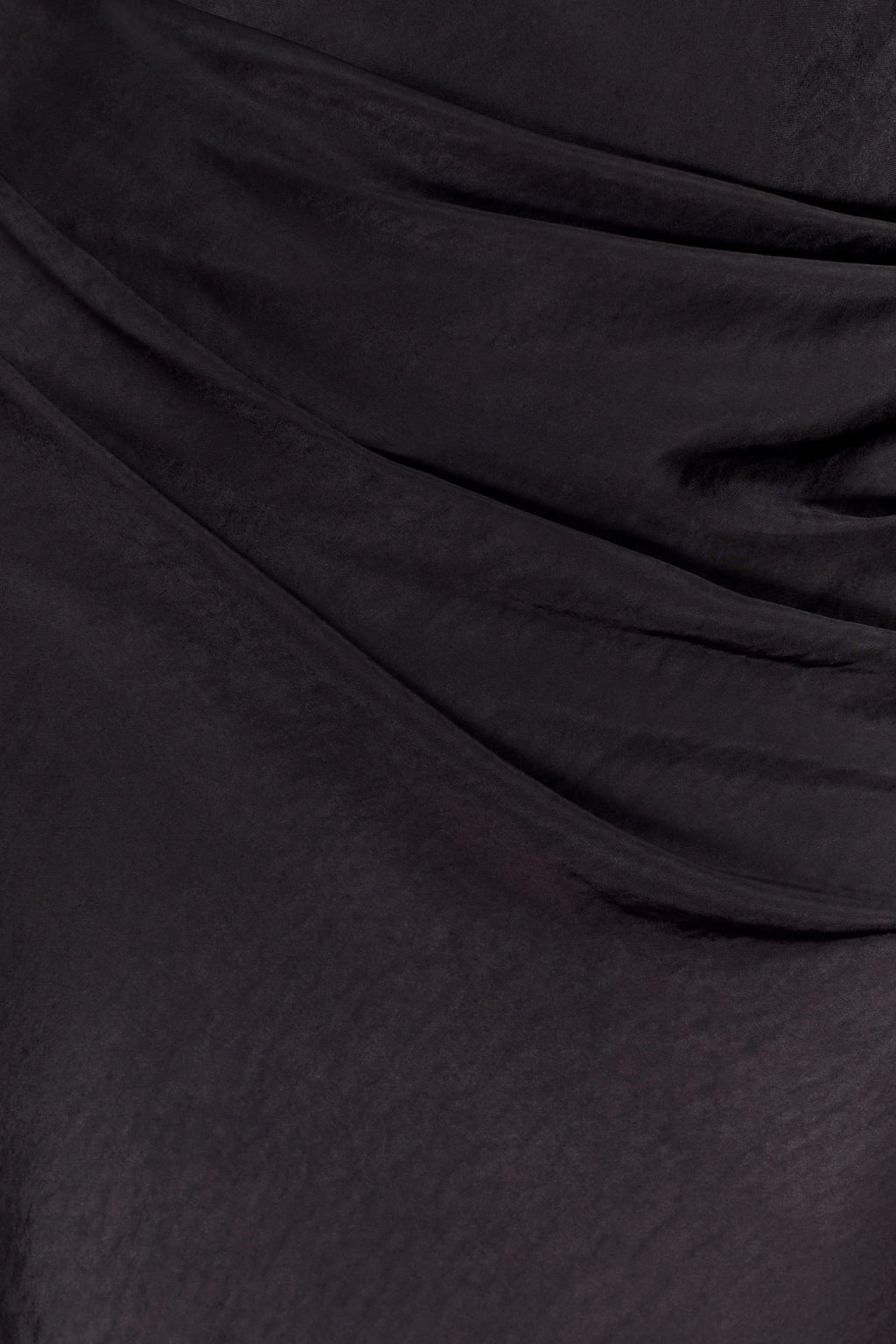 Iris Long Sleeve Satin Maxi Dress - Black