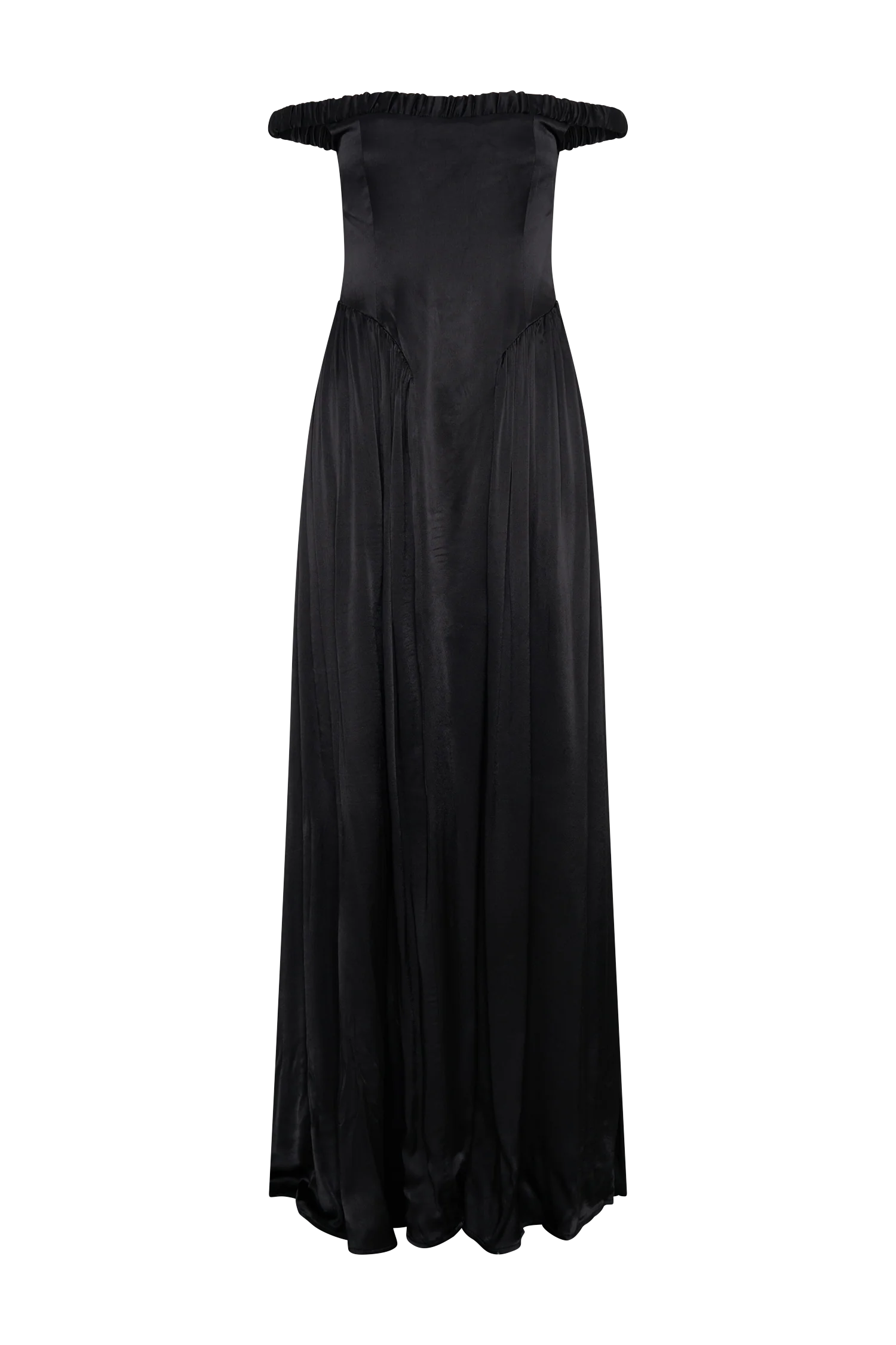 Coco Dropped Waist Maxi Dress - Black