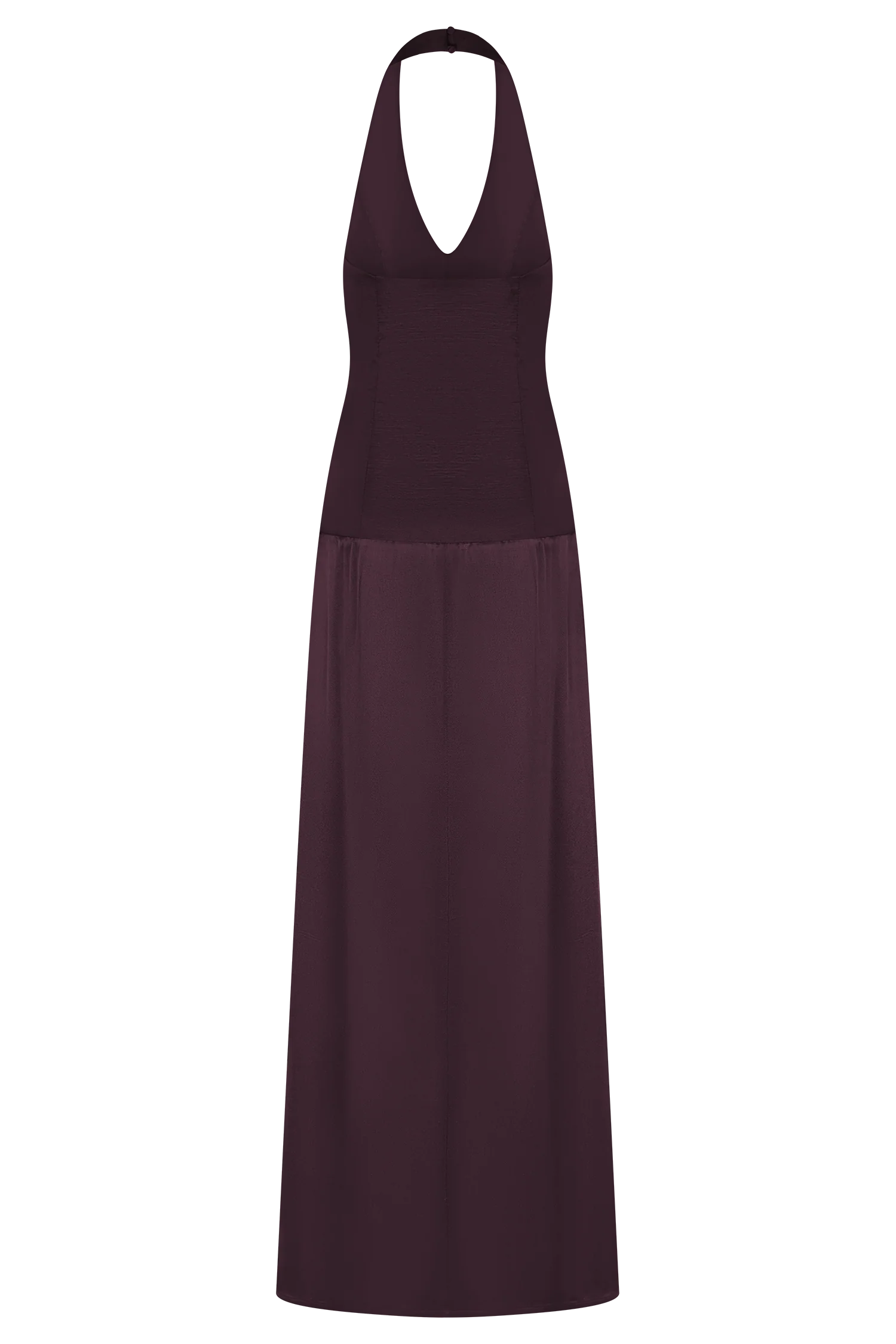 Maura Taffeta And Satin Maxi Dress - Wine