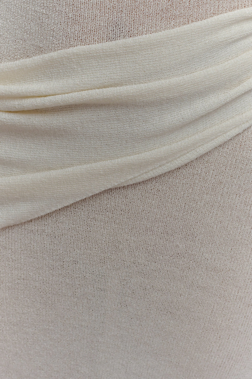 Alexius One Shoulder Knit Maxi Dress - Ivory