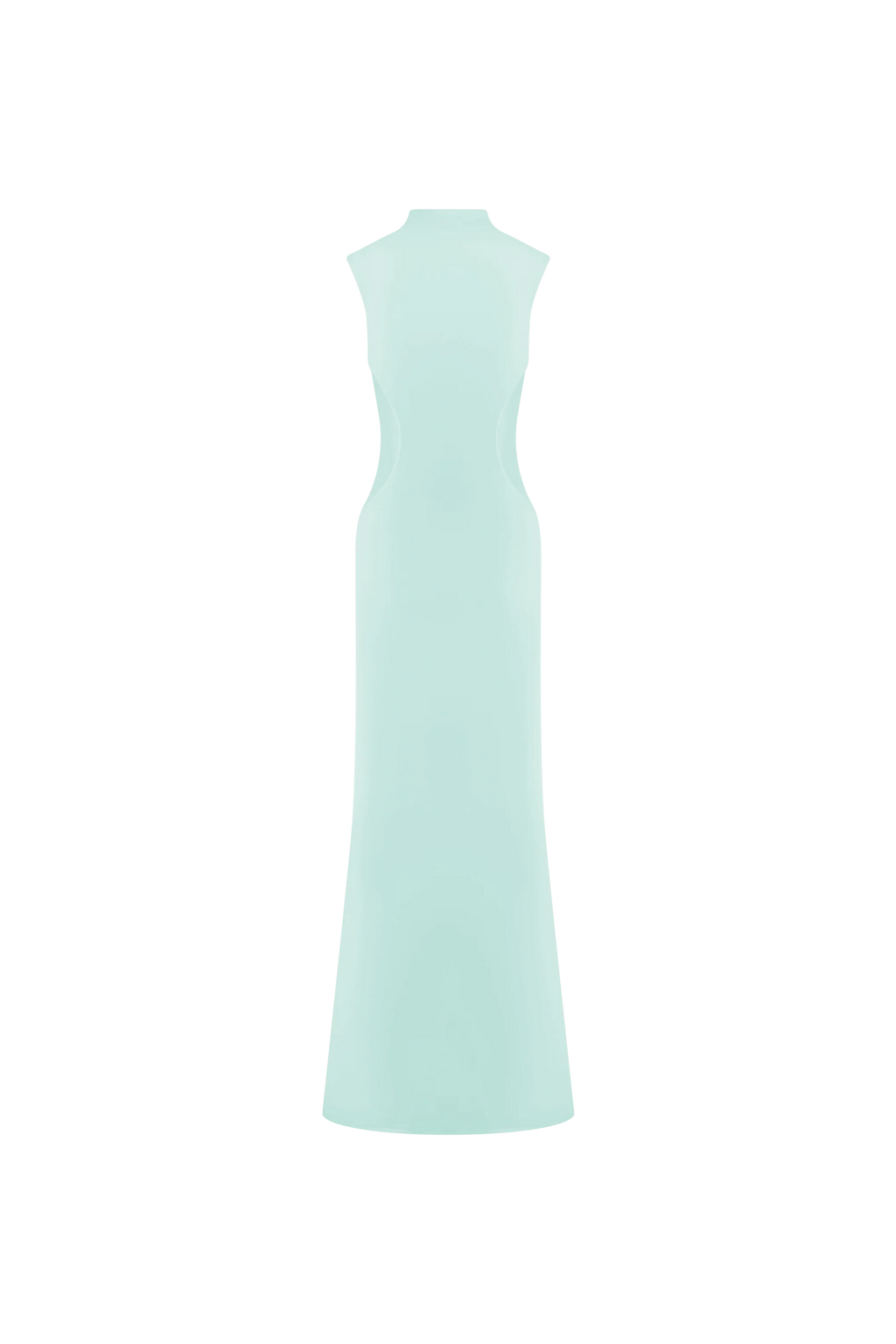 Massie Slinky And Mesh Maxi Dress - Lagoon