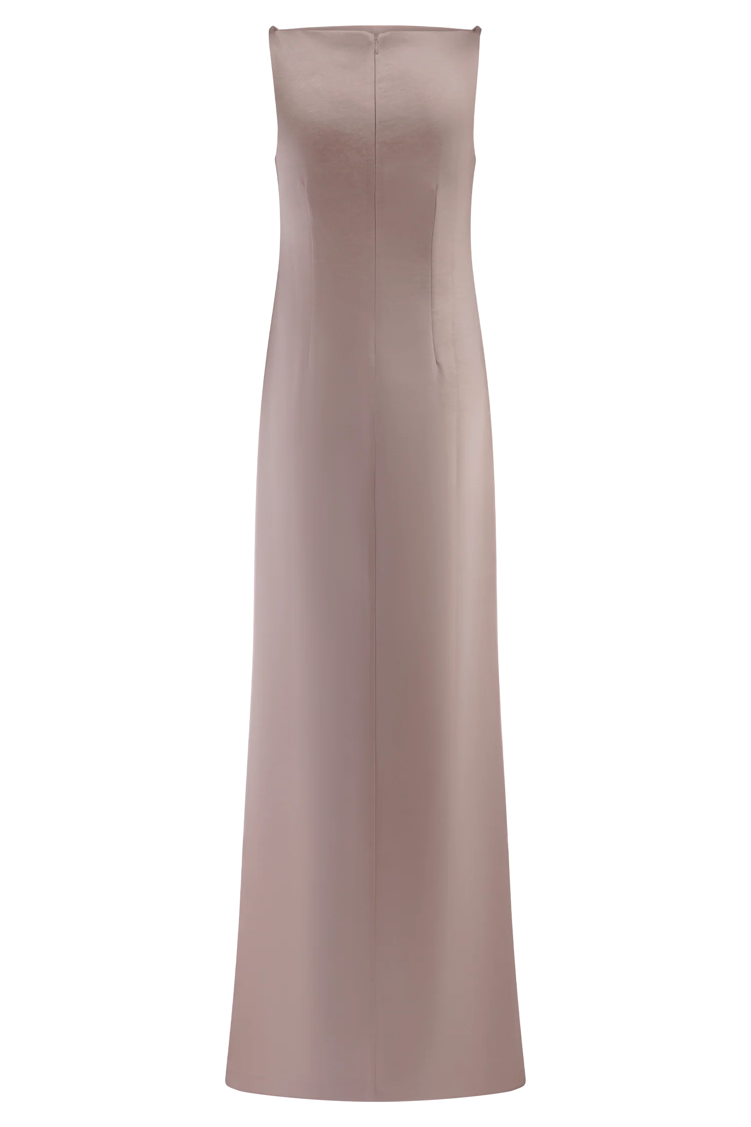 Violet Sleeveless Satin Maxi Dress - Soft Pink