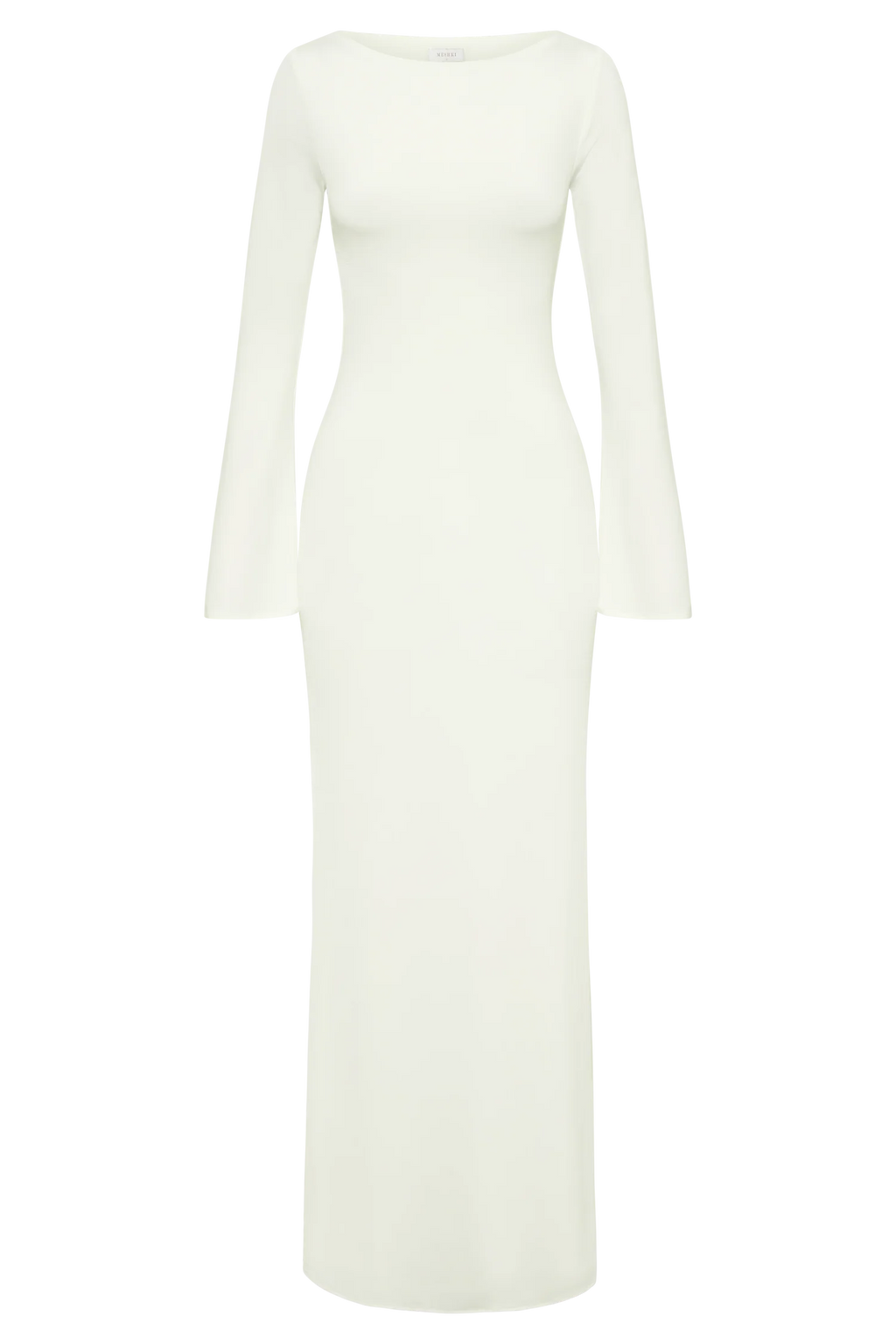 Tarna Slinky Fishtail Maxi Dress - Ivory