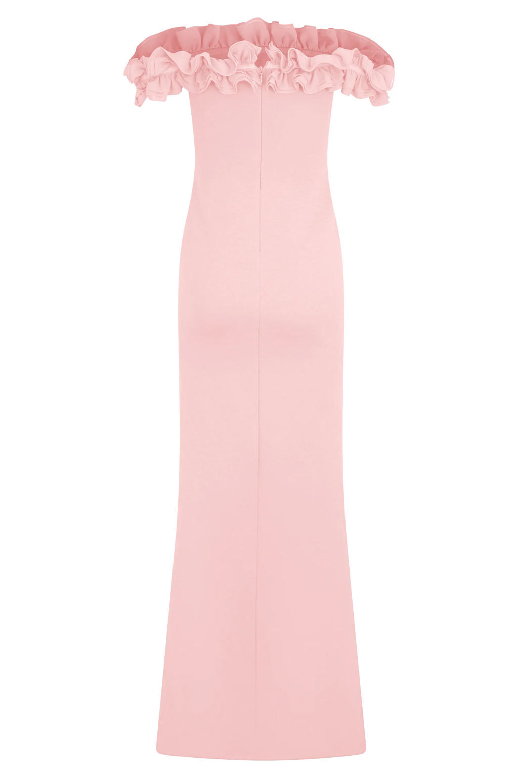 Nova Ruffle Off Shoulder Maxi Dress - Ballet Pink