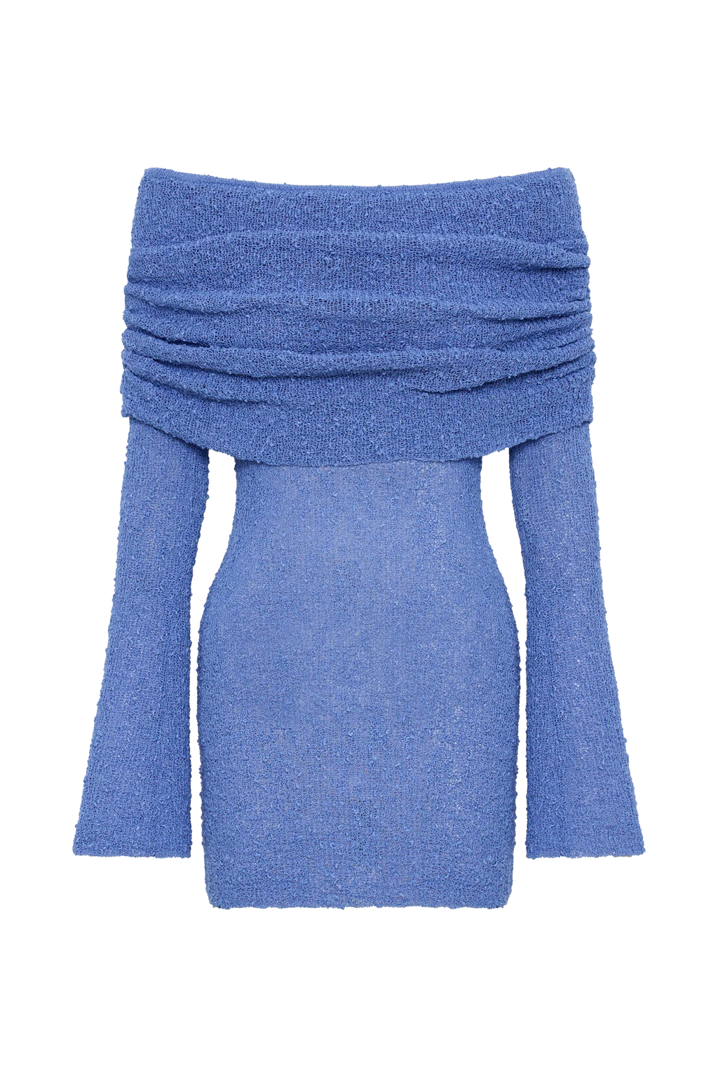 Marisol Off Shoulder Boucle Mini Dress - Periwinkle