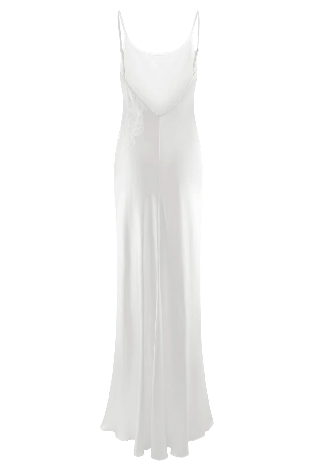 Saylor Satin Slip Maxi Dress - Ivory