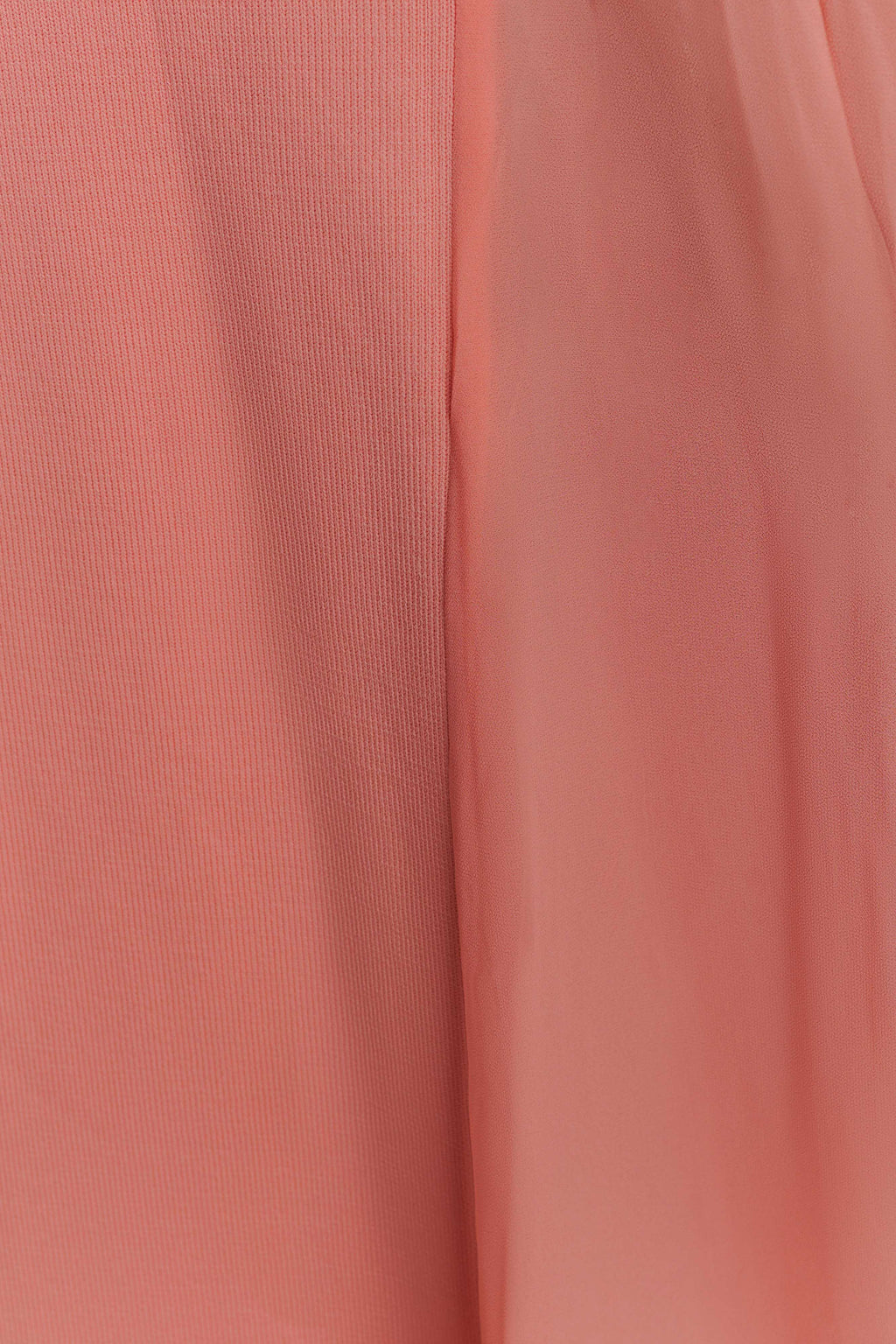 Soleil Knit And Mesh Halter Maxi Dress - Coral