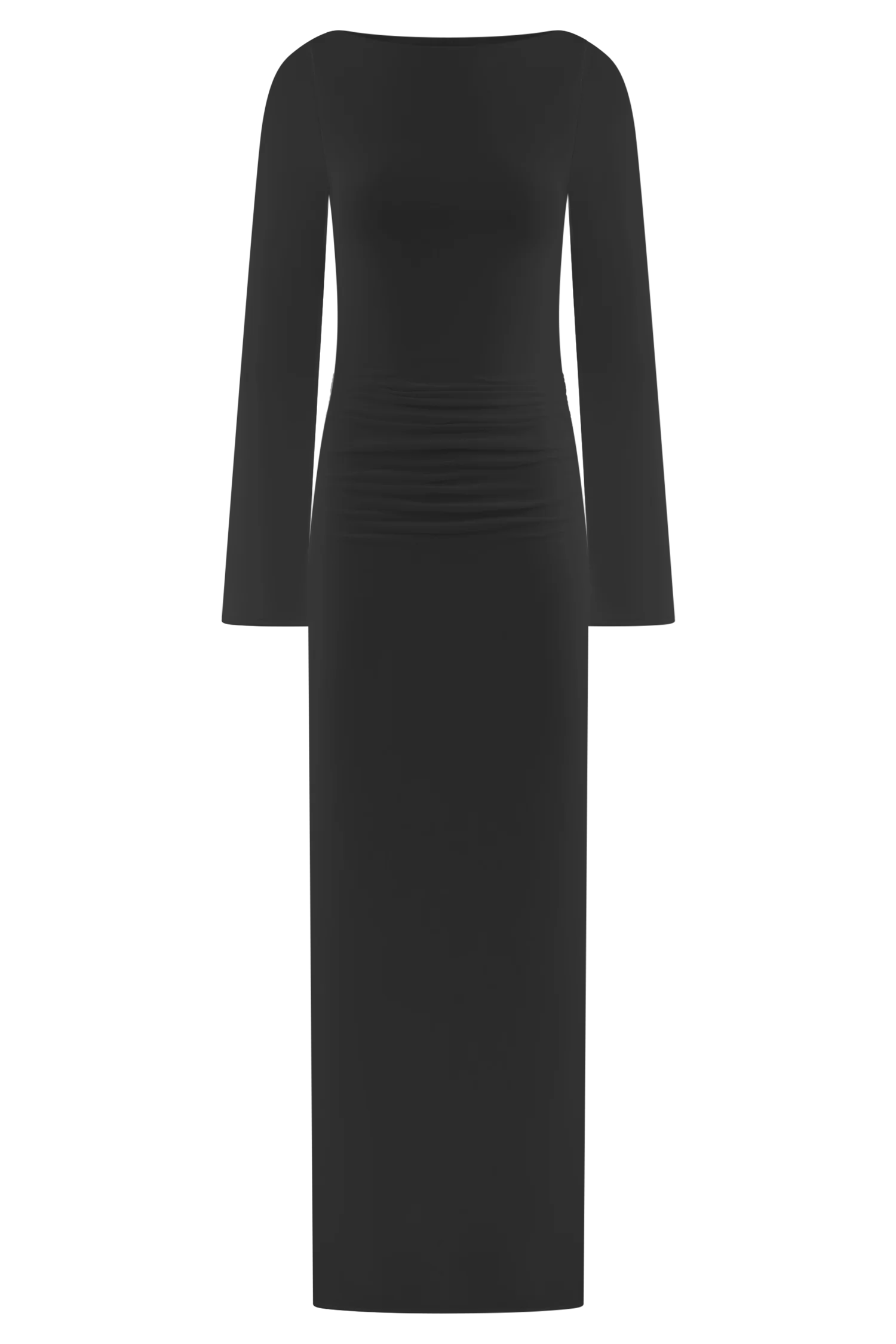 Vienna Slinky Cut Out Maxi Dress - Black