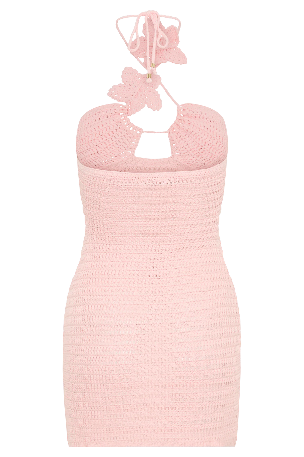 Kyla Floral Crochet Mini Dress - Pink