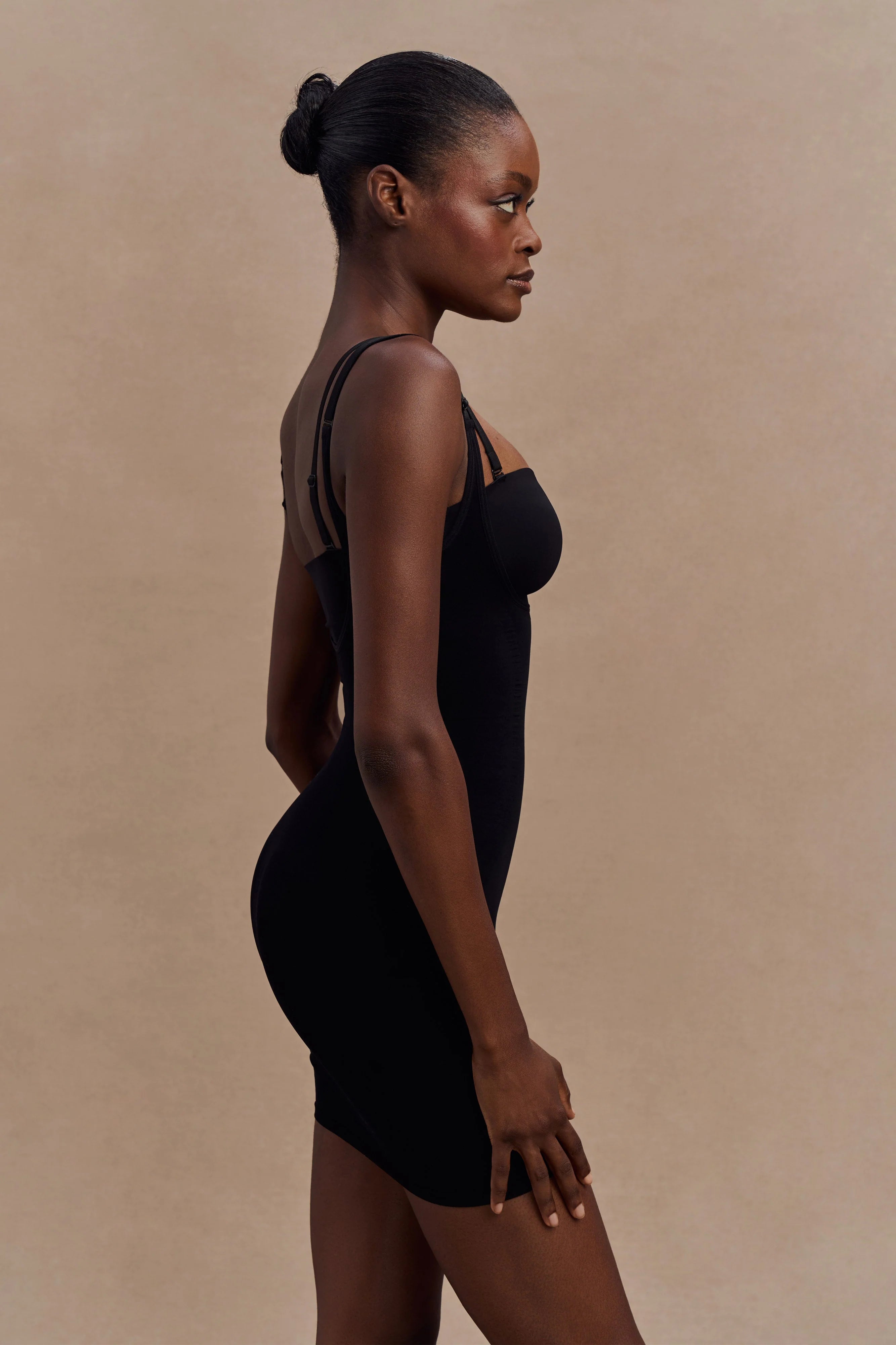 Jocelyn Backless Shapewear Mini Dress - Black
