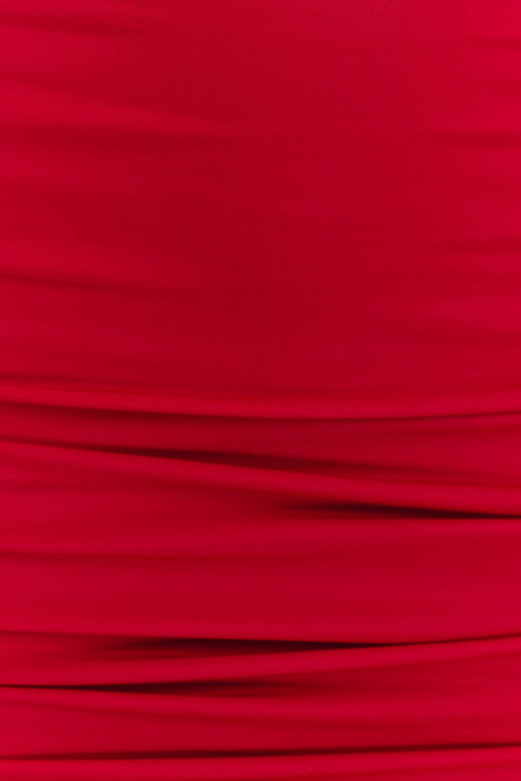 Mariposa Slinky Halter Mini Dress - Red