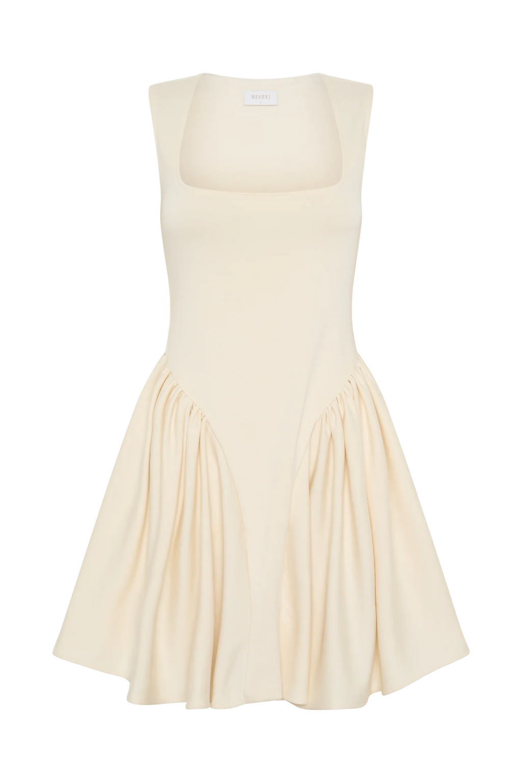 Sharon Scuba Jersey Mini Dress - Ivory
