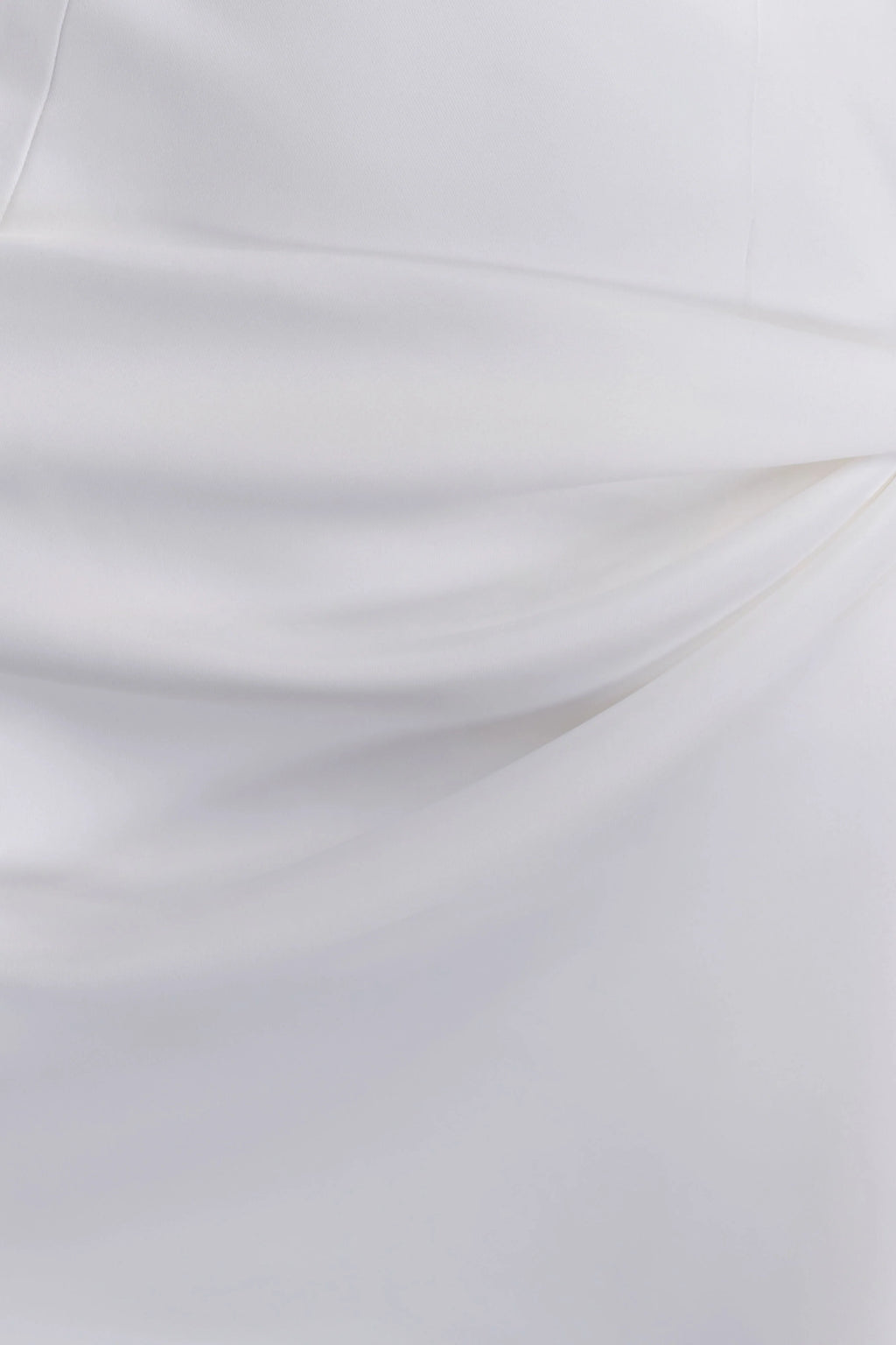 Evianna Strapless Gathered Mini Dress - White