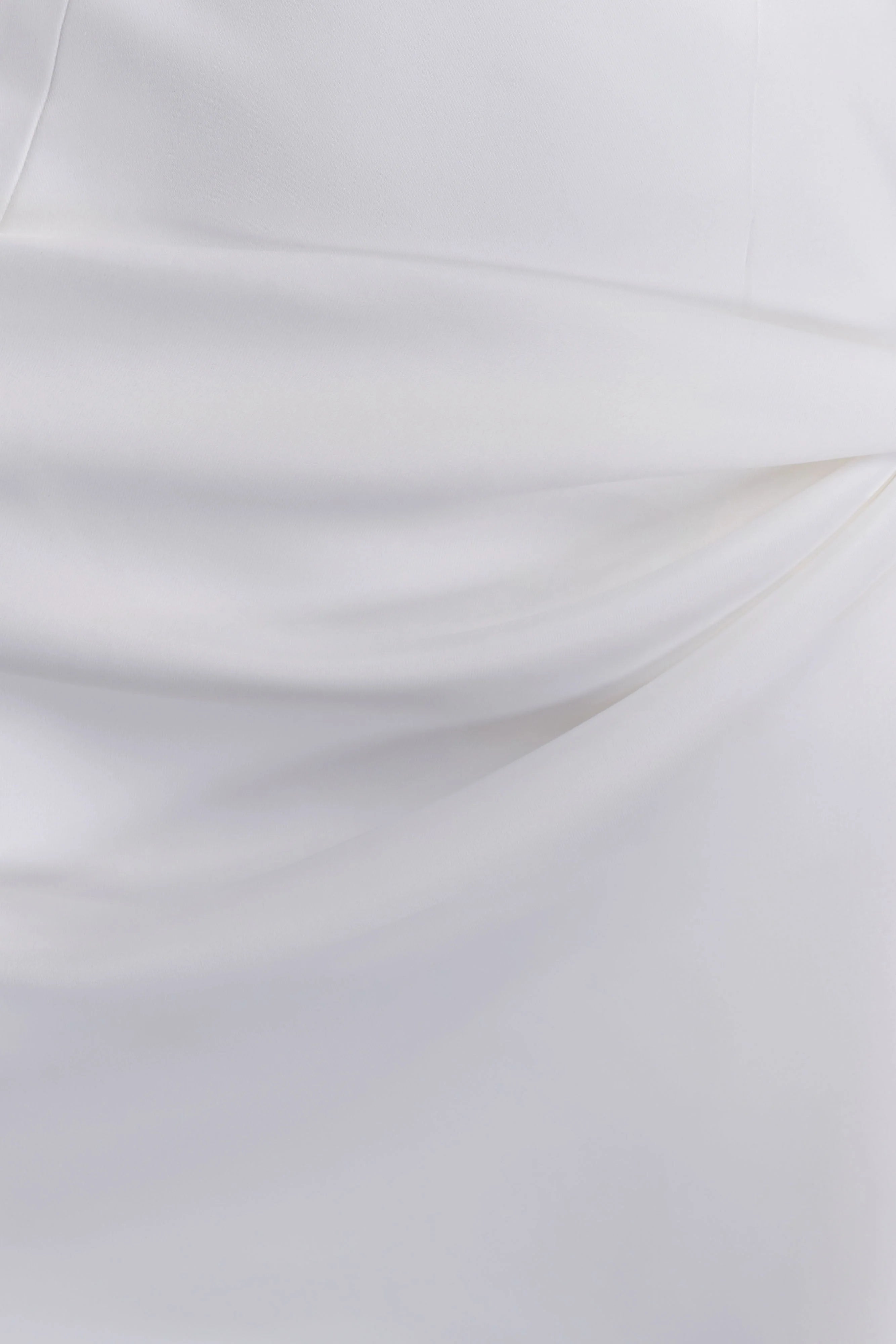 Evianna Strapless Gathered Mini Dress - White