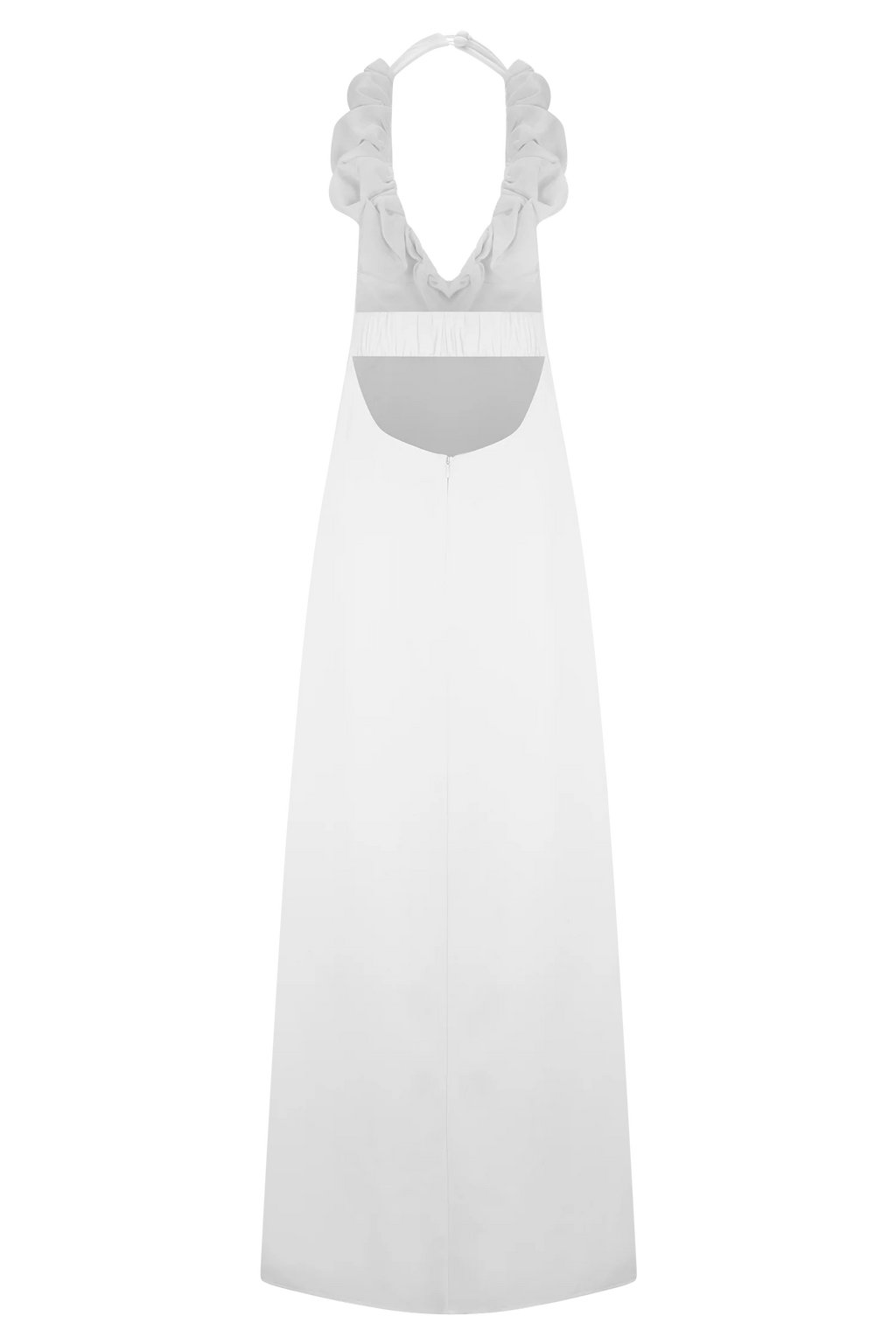 Carolyn Linen Bubble Maxi Dress - White
