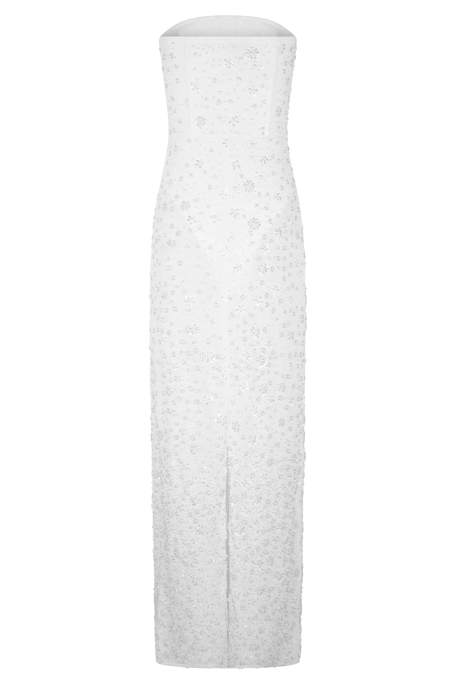 Gemma Strapless Embellished Maxi Dress - Ivory