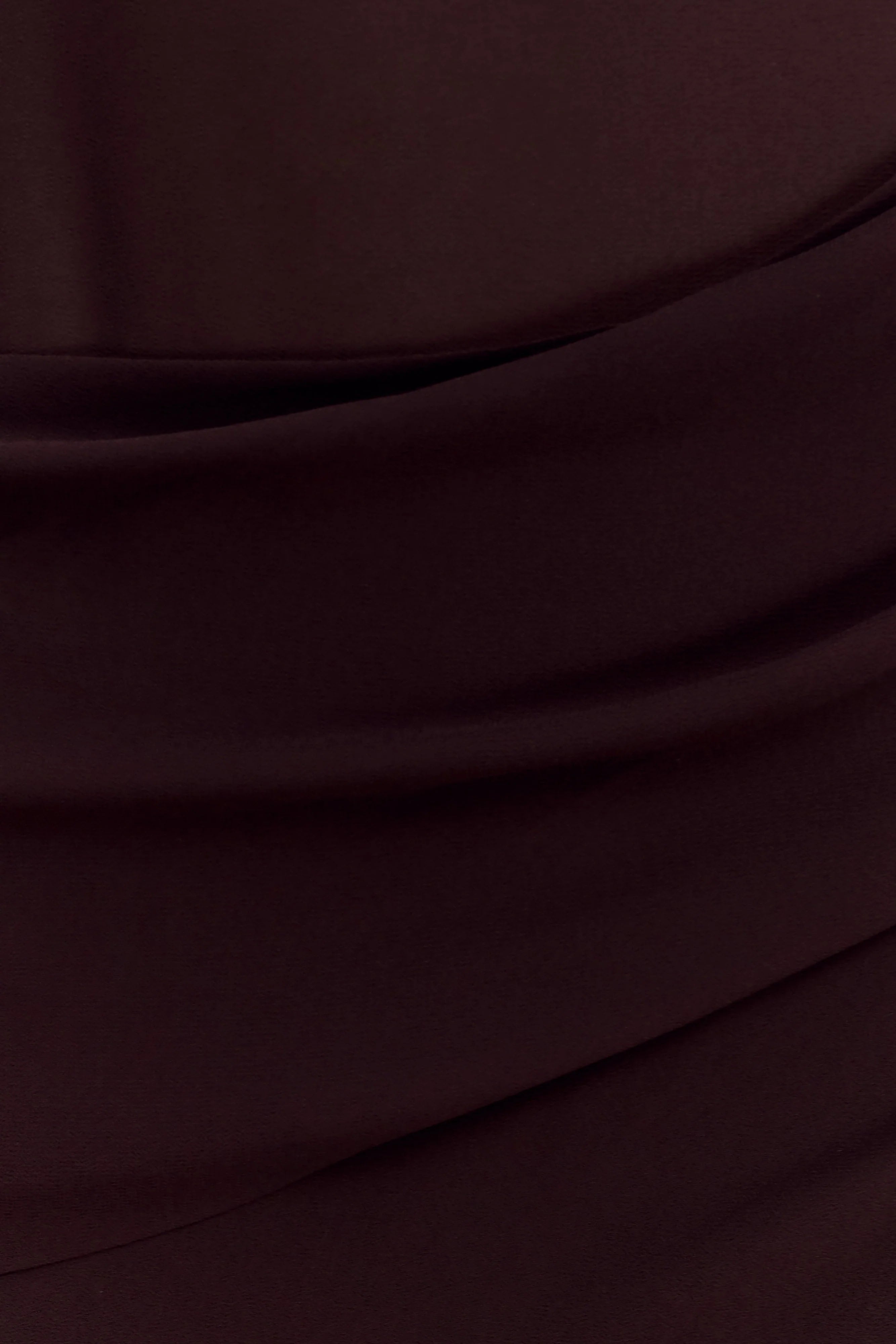 Kirsten Off Shoulder Chiffon Maxi Dress - Cacao Brown
