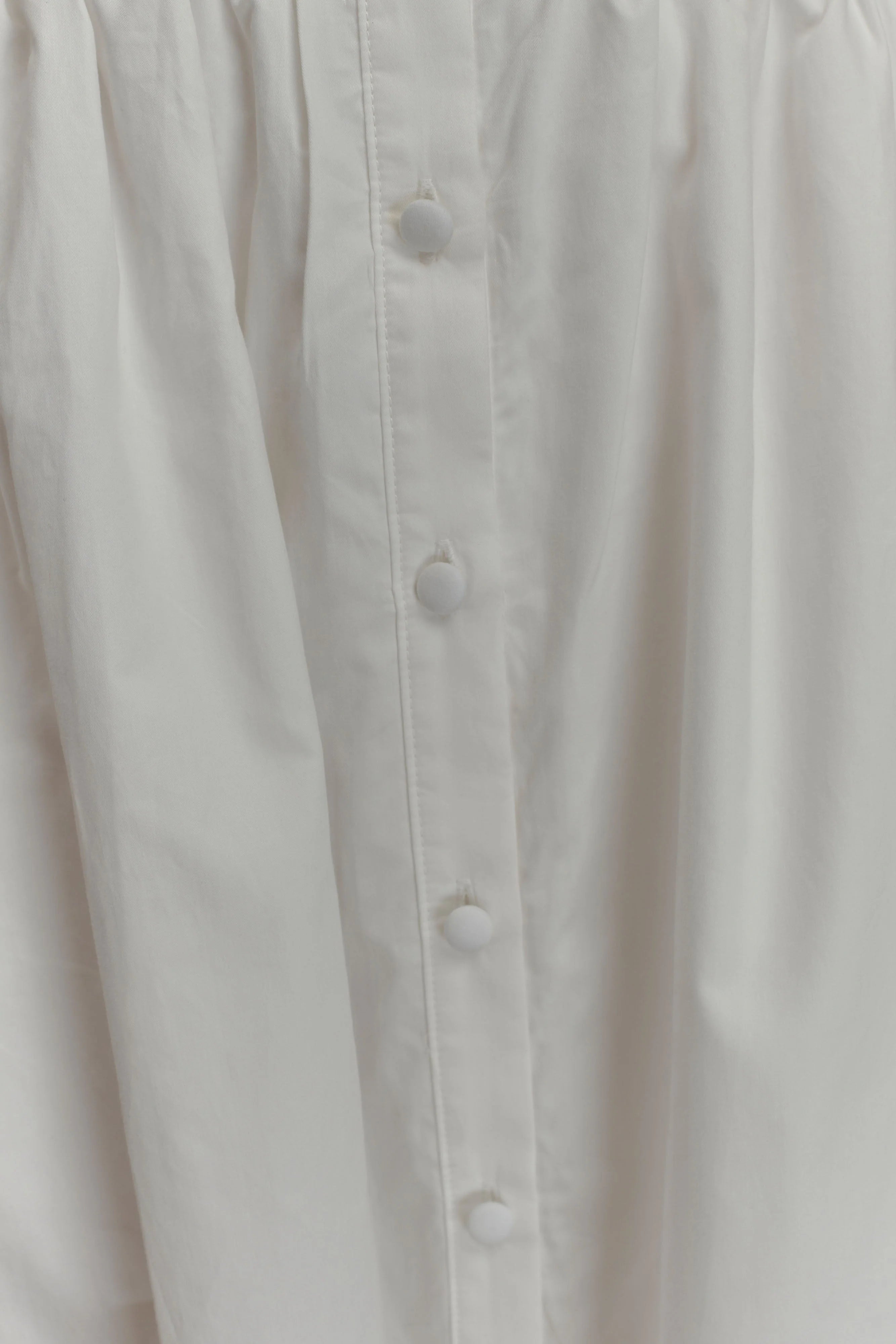Cindy Collared Midi Dress - White