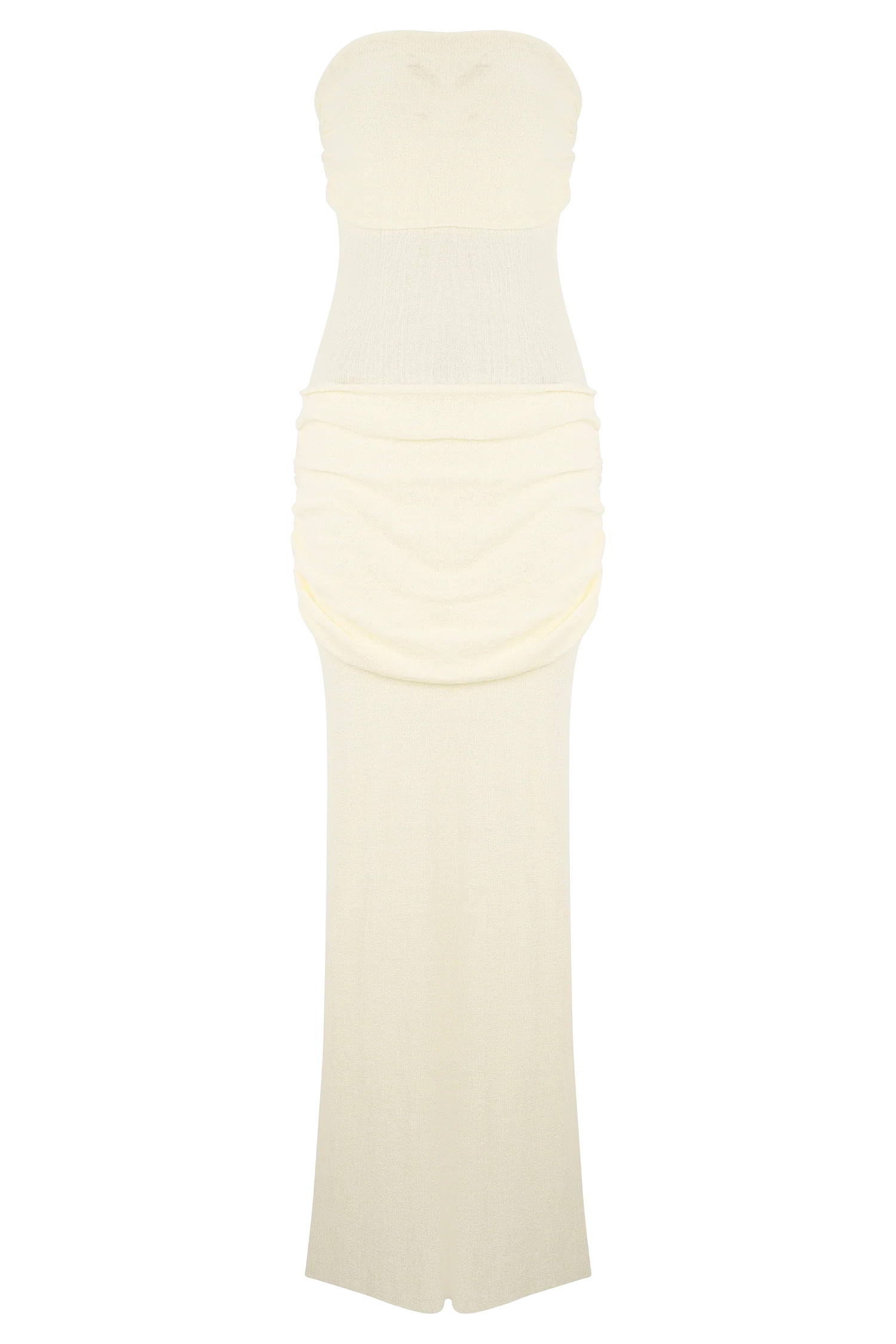 Elora Strapless Knit Maxi Dress - Ivory