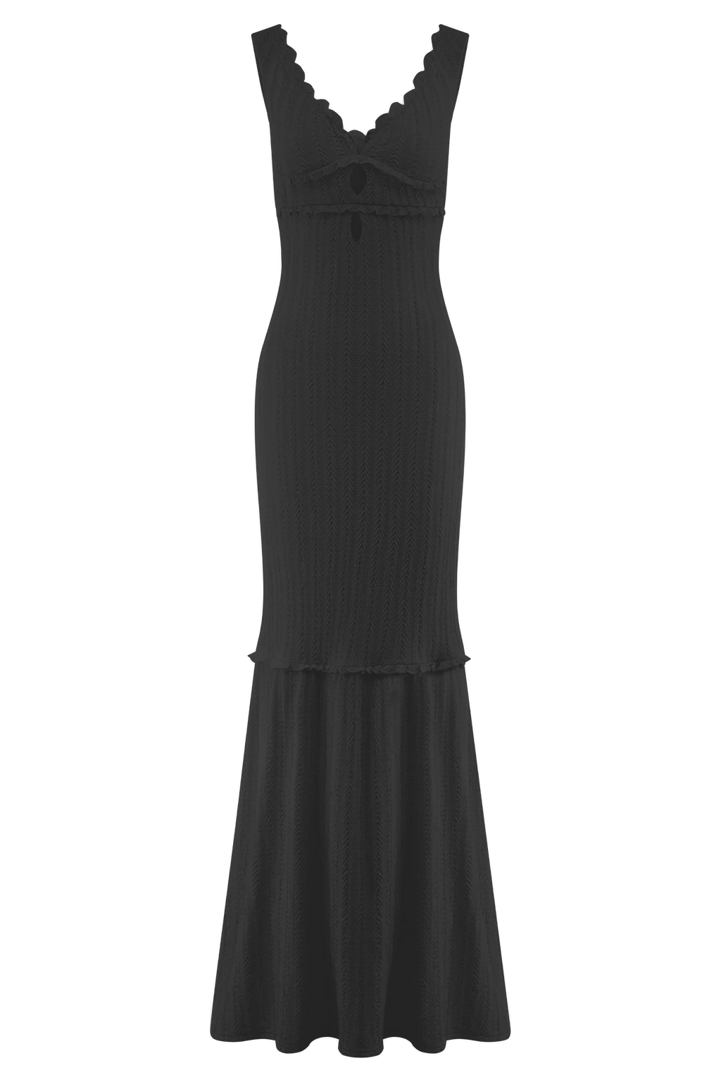 Natalie Off Shoulder Maxi Dress - Black