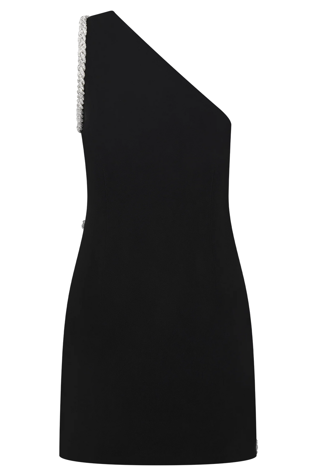 Eleonora Diamante Trim Mini Dress - Black