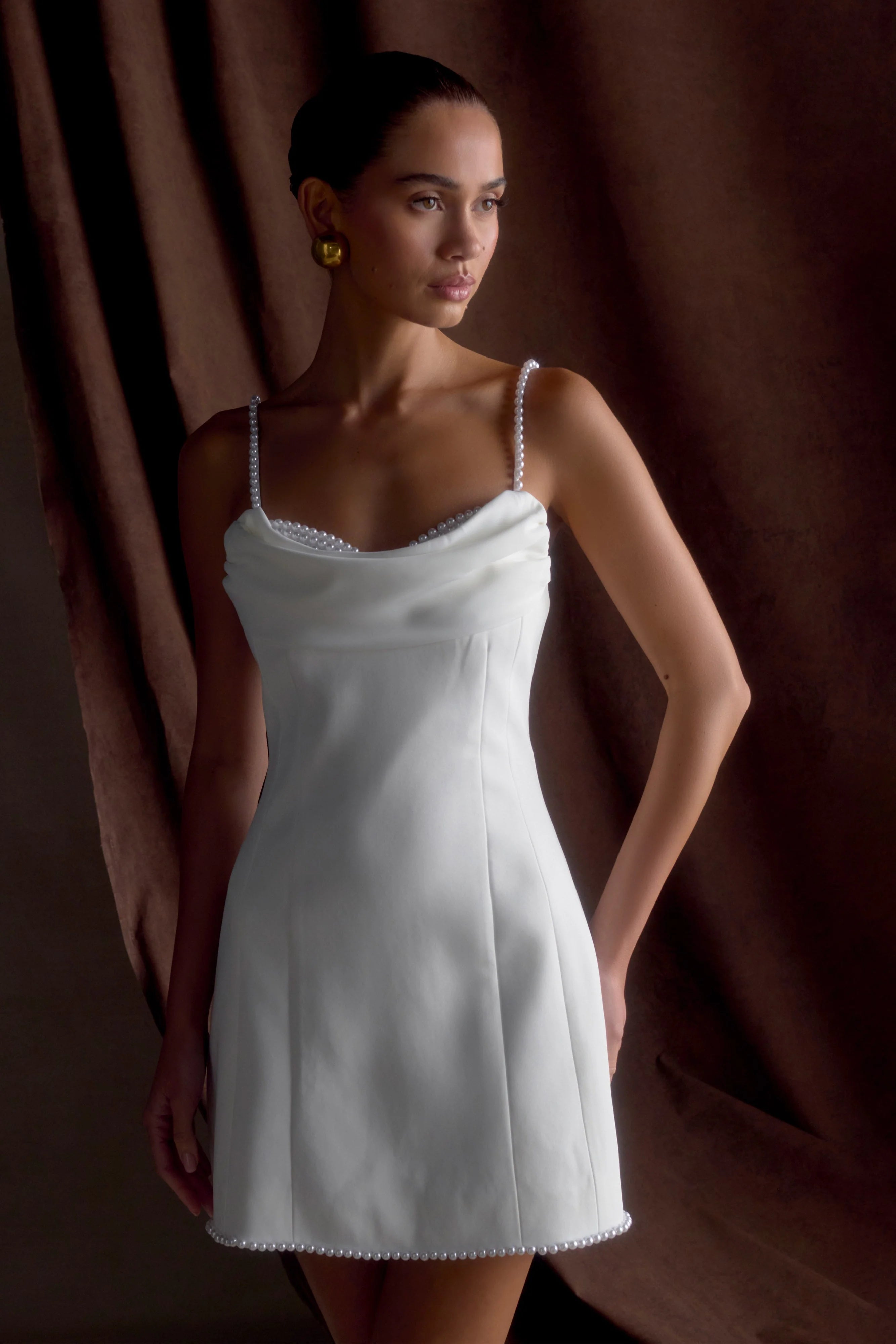 Liliane Suiting Mini Dress - Ivory