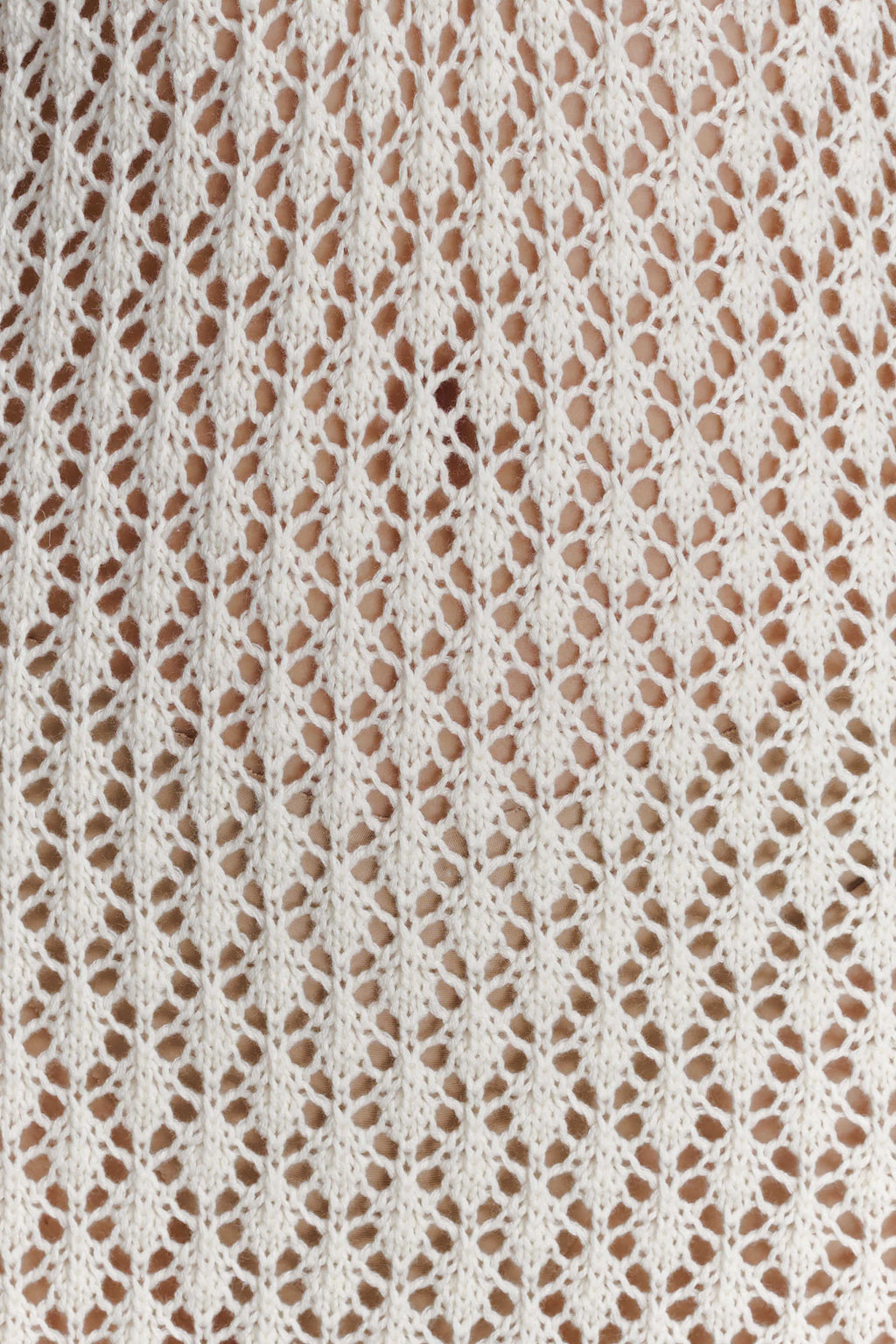 Kayleigh Crochet Fishtail Flare Sleeve Maxi Dress - White