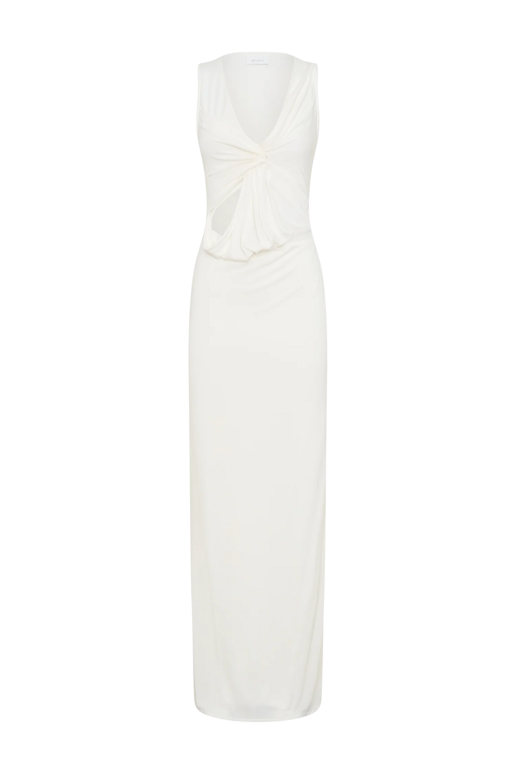 Kassidy Peached Jersey Maxi Dress - Ivory