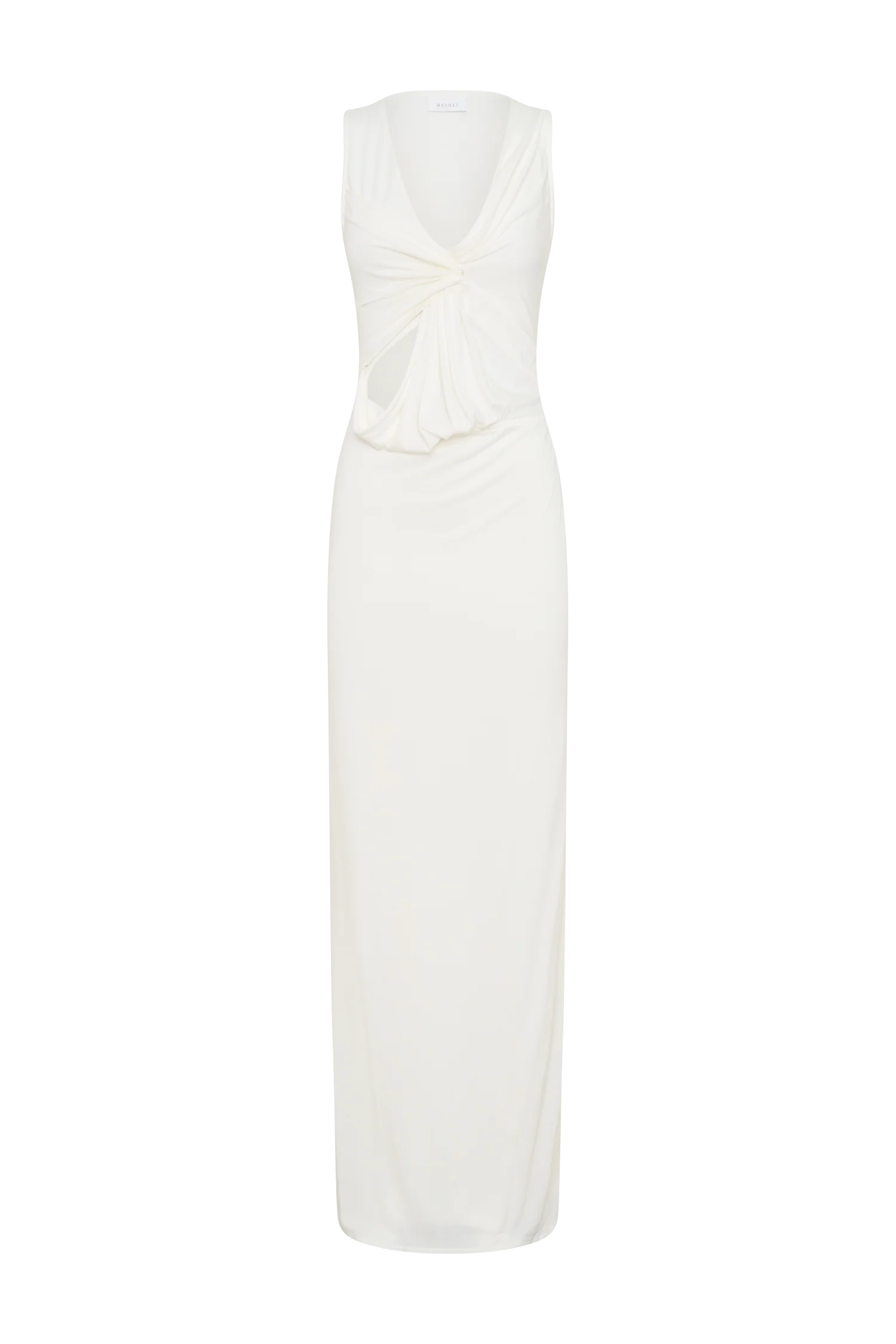 Kassidy Peached Jersey Maxi Dress - Ivory