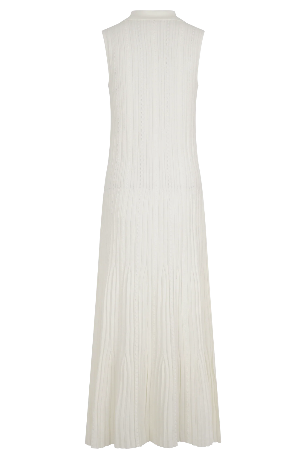 Margie Sleeveless Knit Midi Dress - White