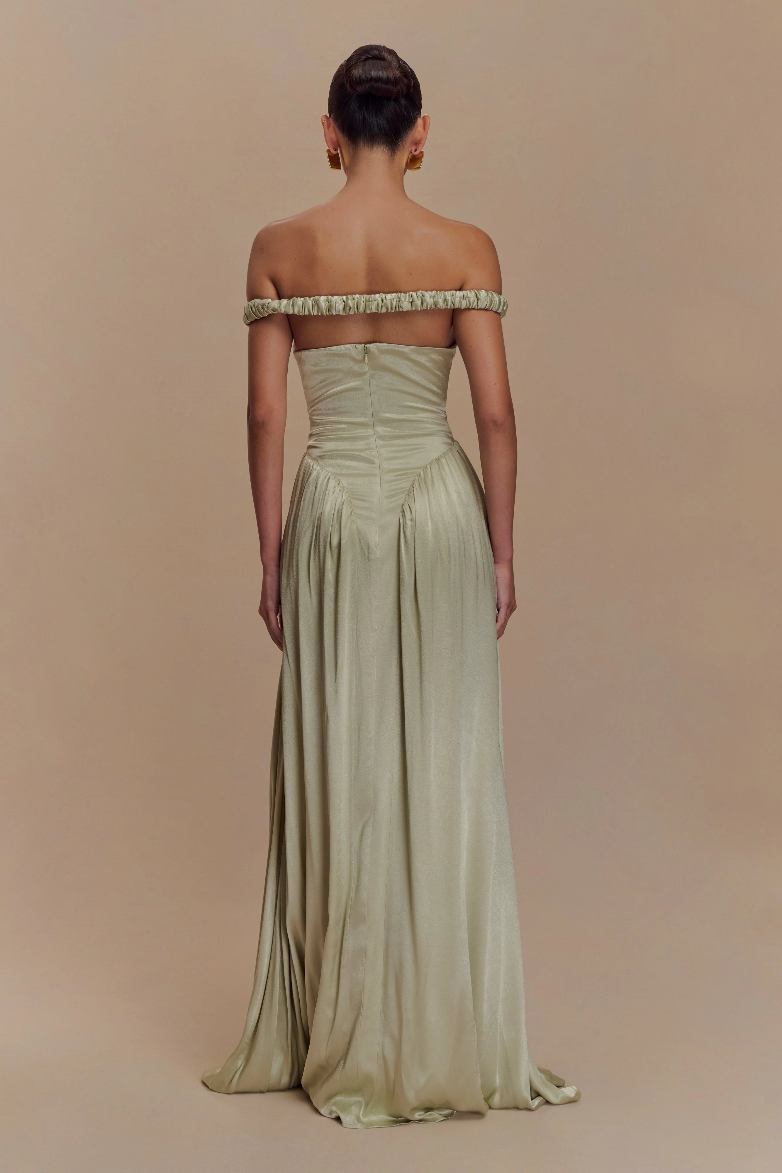 Coco Dropped Waist Maxi Dress - Sage