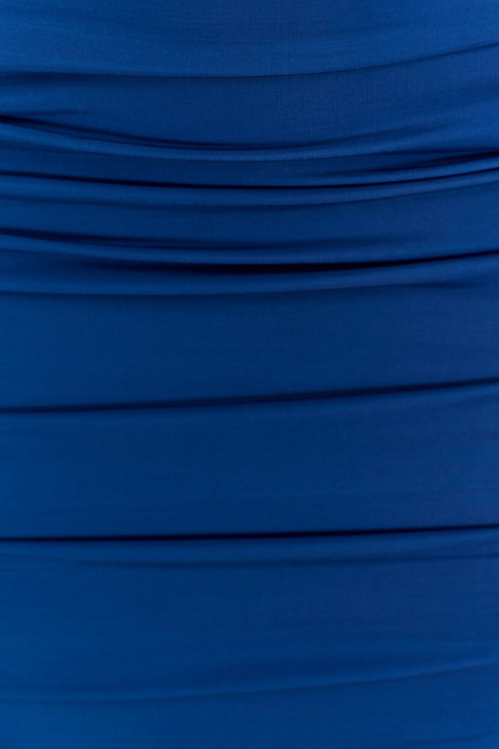 Camila Ruched Halter Midi Dress - Cobalt