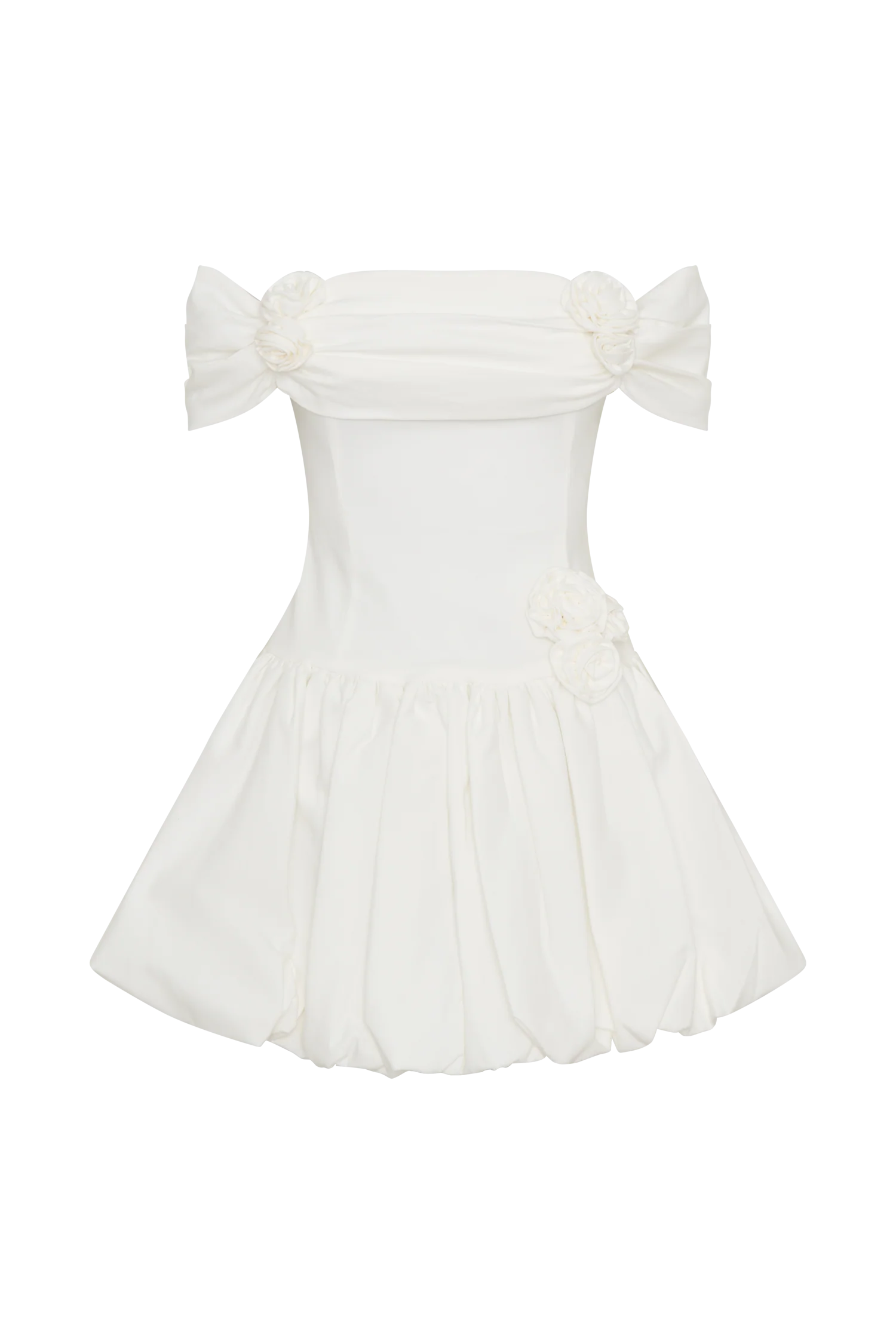 Giovanna Off Shoulder Mini Dress - White