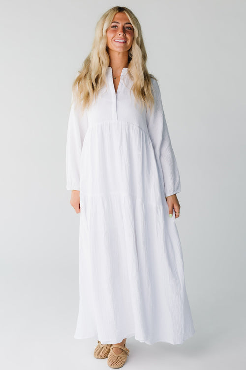 Brass & Roe Pondering White Dress for women in white