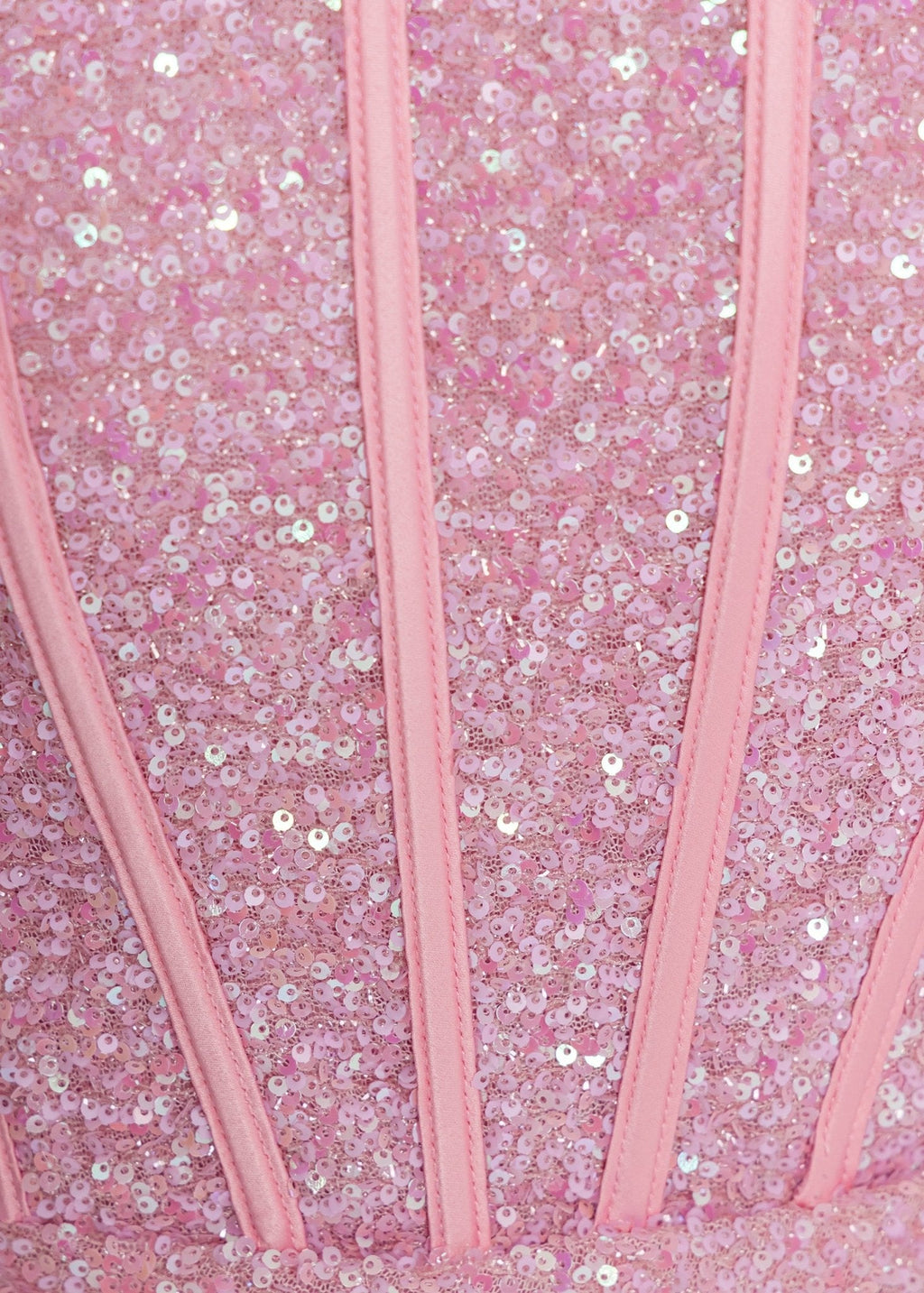 Endless Serenade Sequin Drape Mini Dress - Pink - Dressmezee