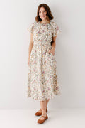 'Cynthia' Morning Glory Cotton Gauze Dress