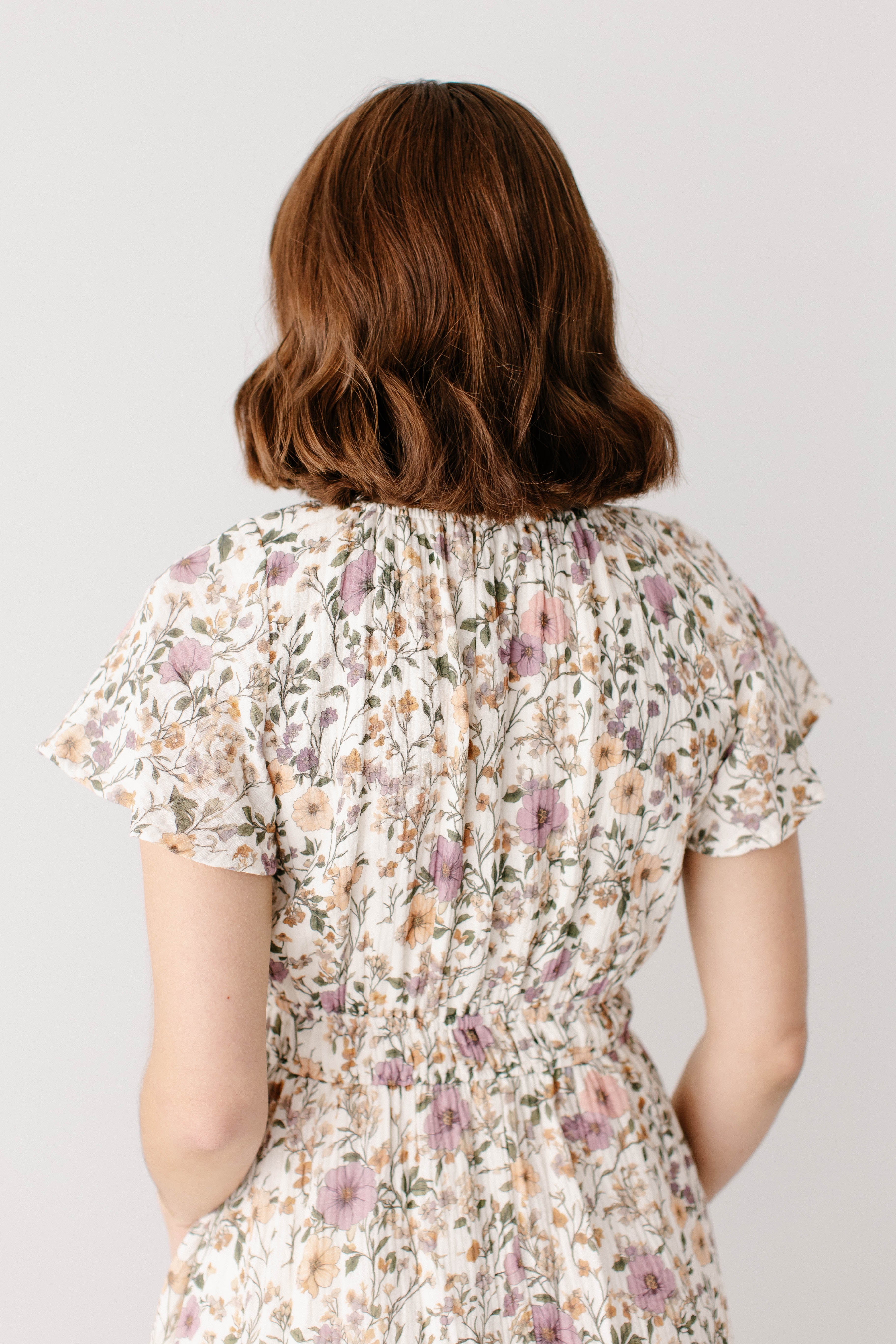 'Cynthia' Morning Glory Cotton Gauze Dress