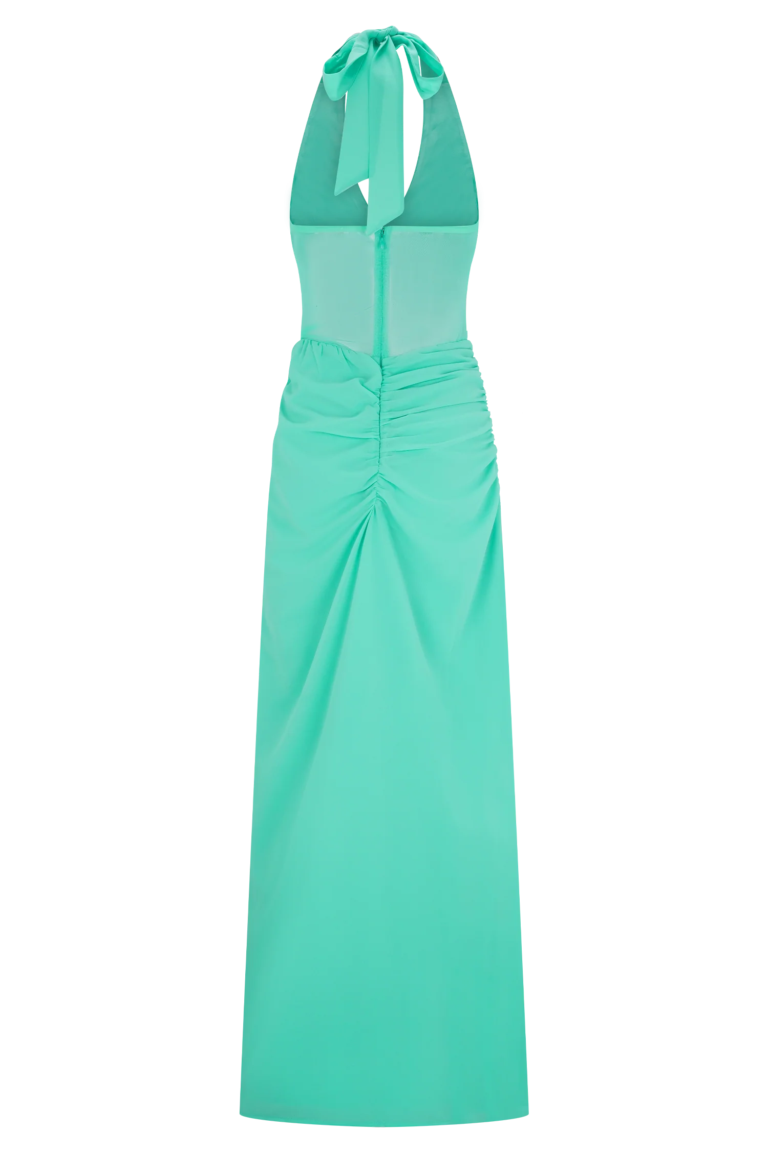 Jonna Chiffon And Mesh Maxi Dress - Lagoon