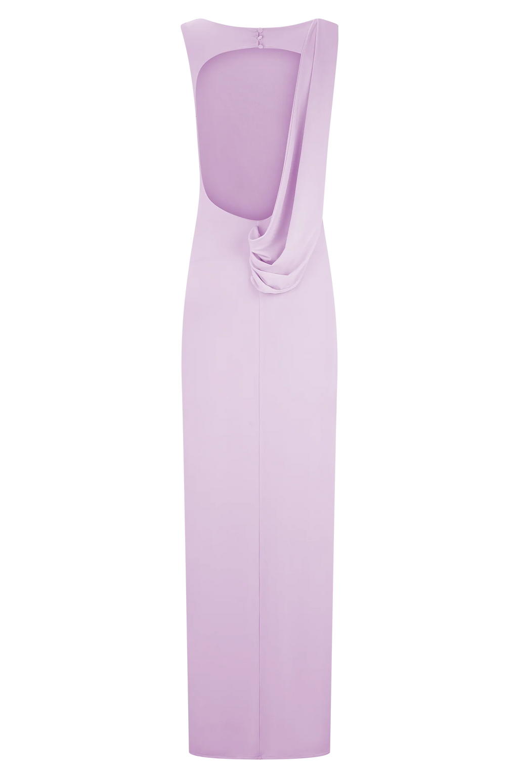 Henley Slinky Drape Maxi Dress - Baby Pink