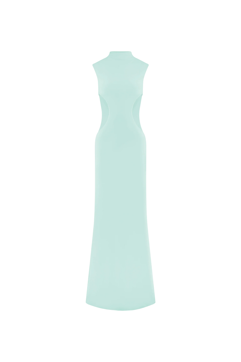 Massie Slinky And Mesh Maxi Dress - Lagoon