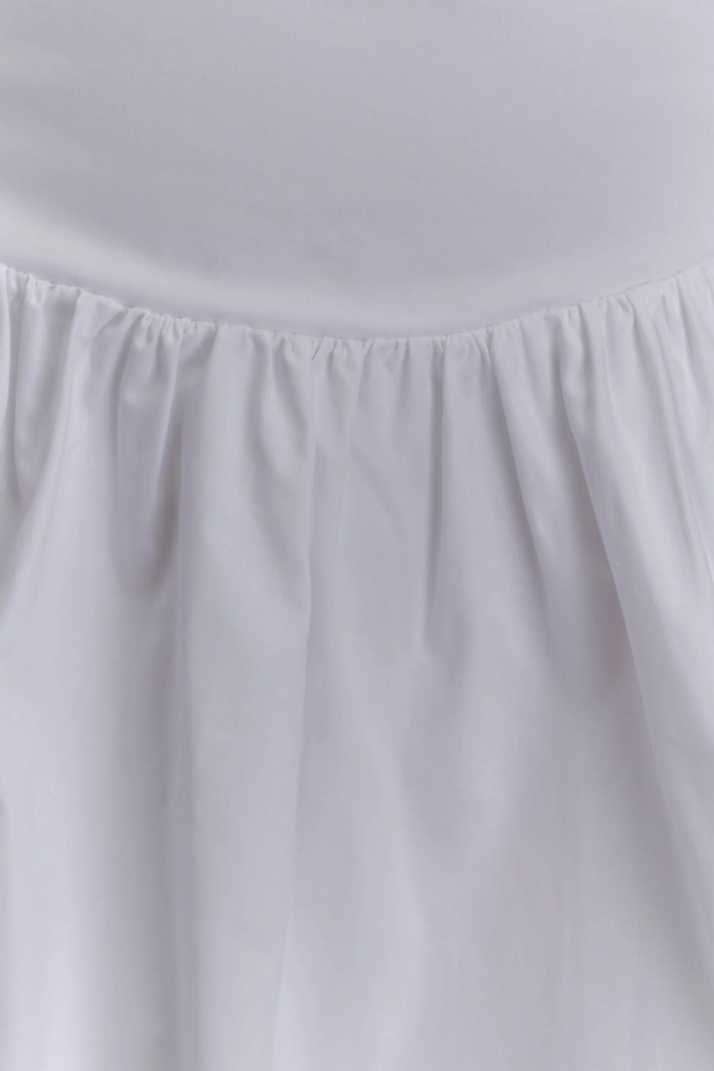 Janis Cotton Frill Mini Dress - White