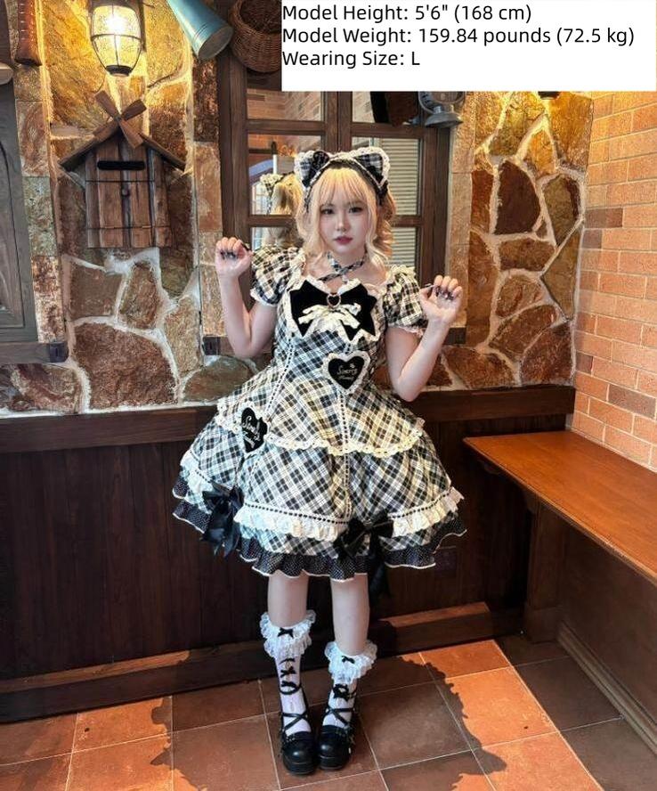 Shibuya Sweetheart - Plus Size Old School Lolita OP Dress, Side Pocket