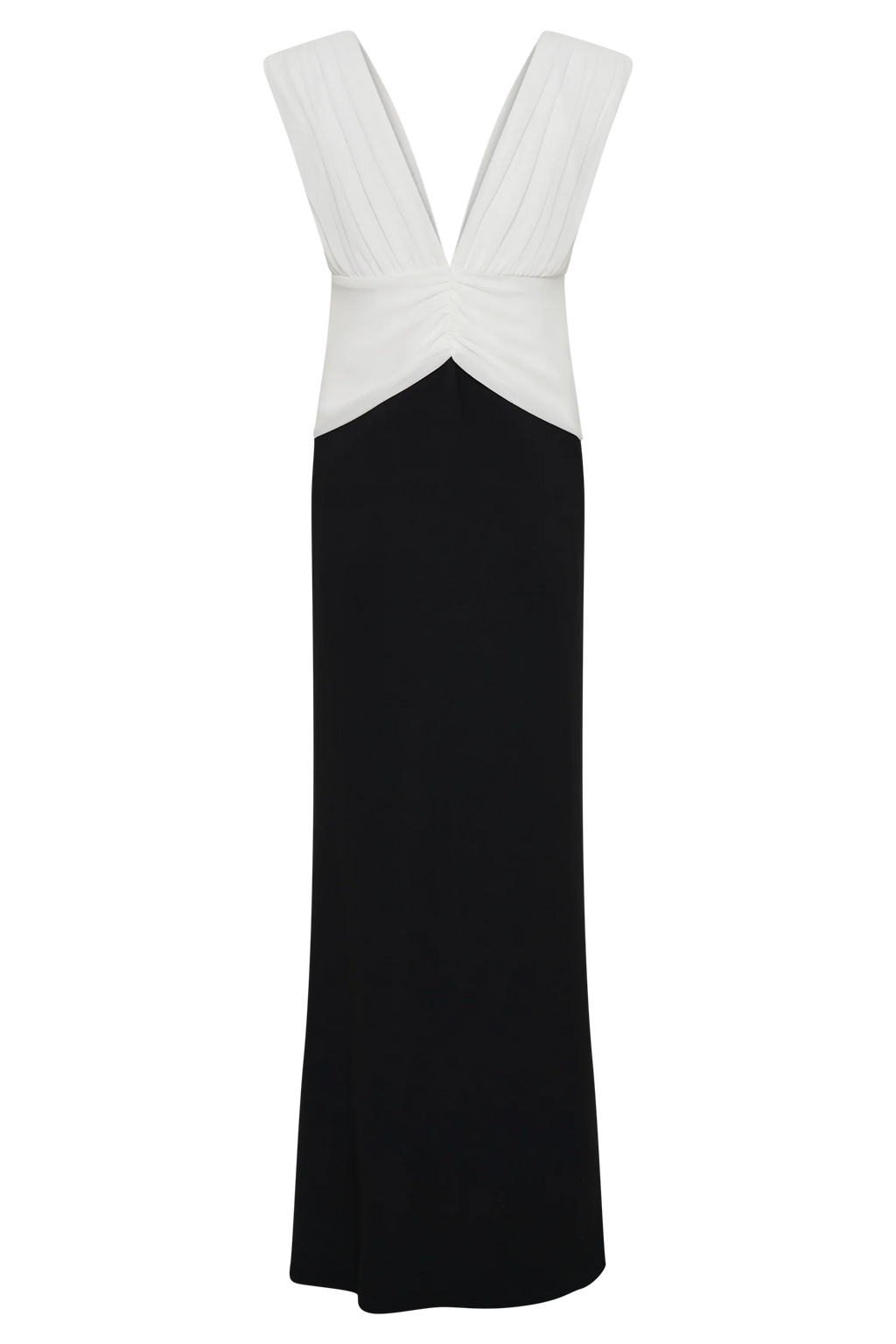 Monique Contrast Maxi Dress - Black