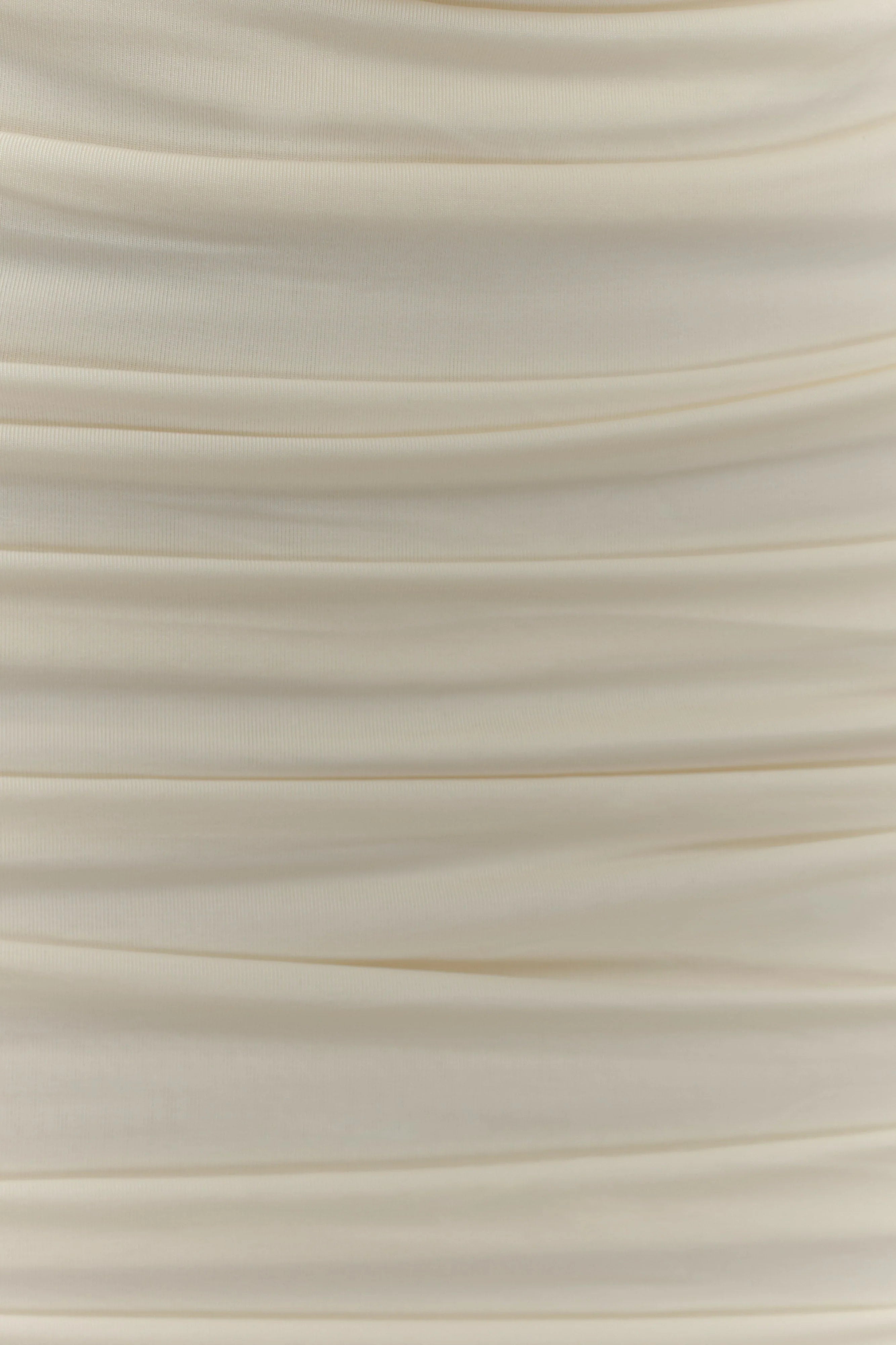 Astraeus Beaded Cowl Mini Dress - Ivory