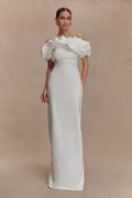 Sariya Sculptural Maxi Dress - White